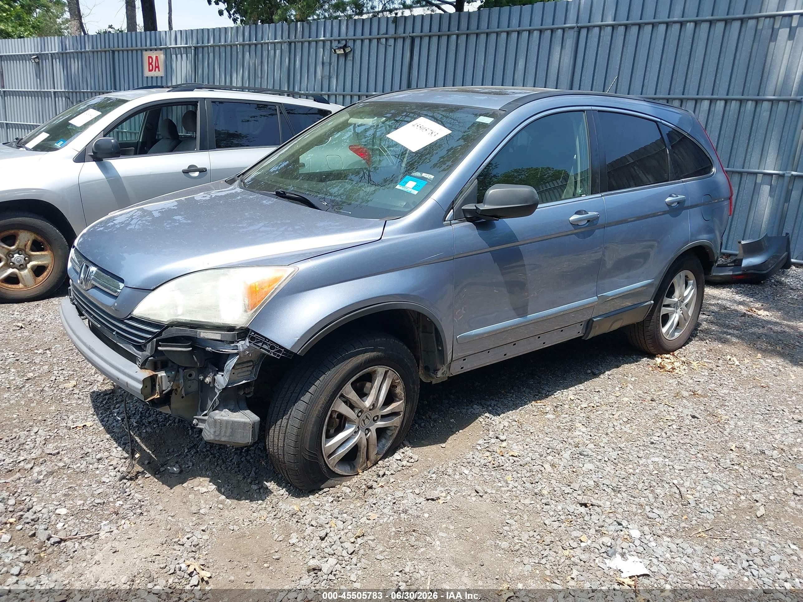 2007 Honda Cr-v Ex-l Light Blue vin: JHLRE487X7C028353