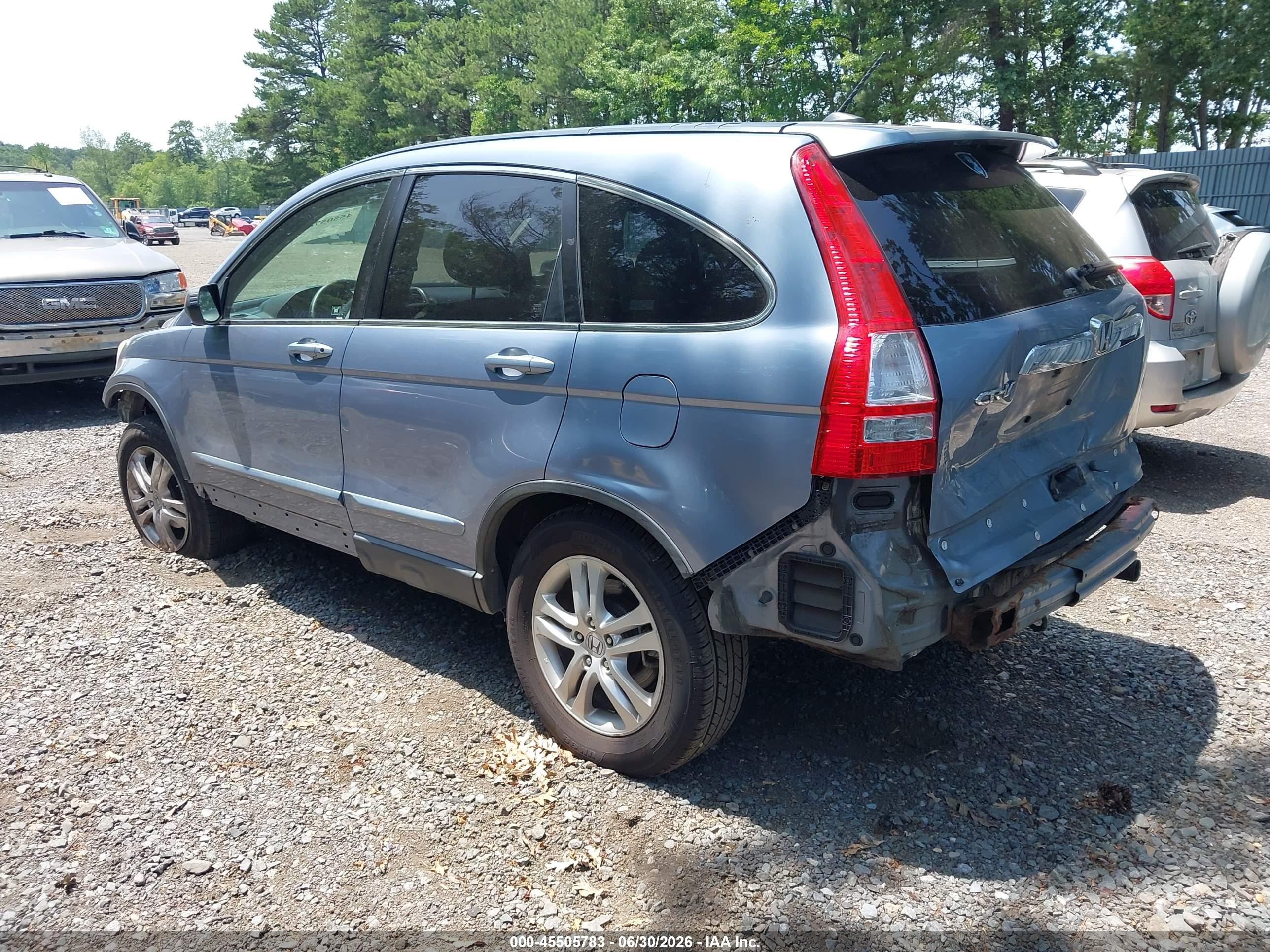 2007 Honda Cr-v Ex-l Light Blue vin: JHLRE487X7C028353