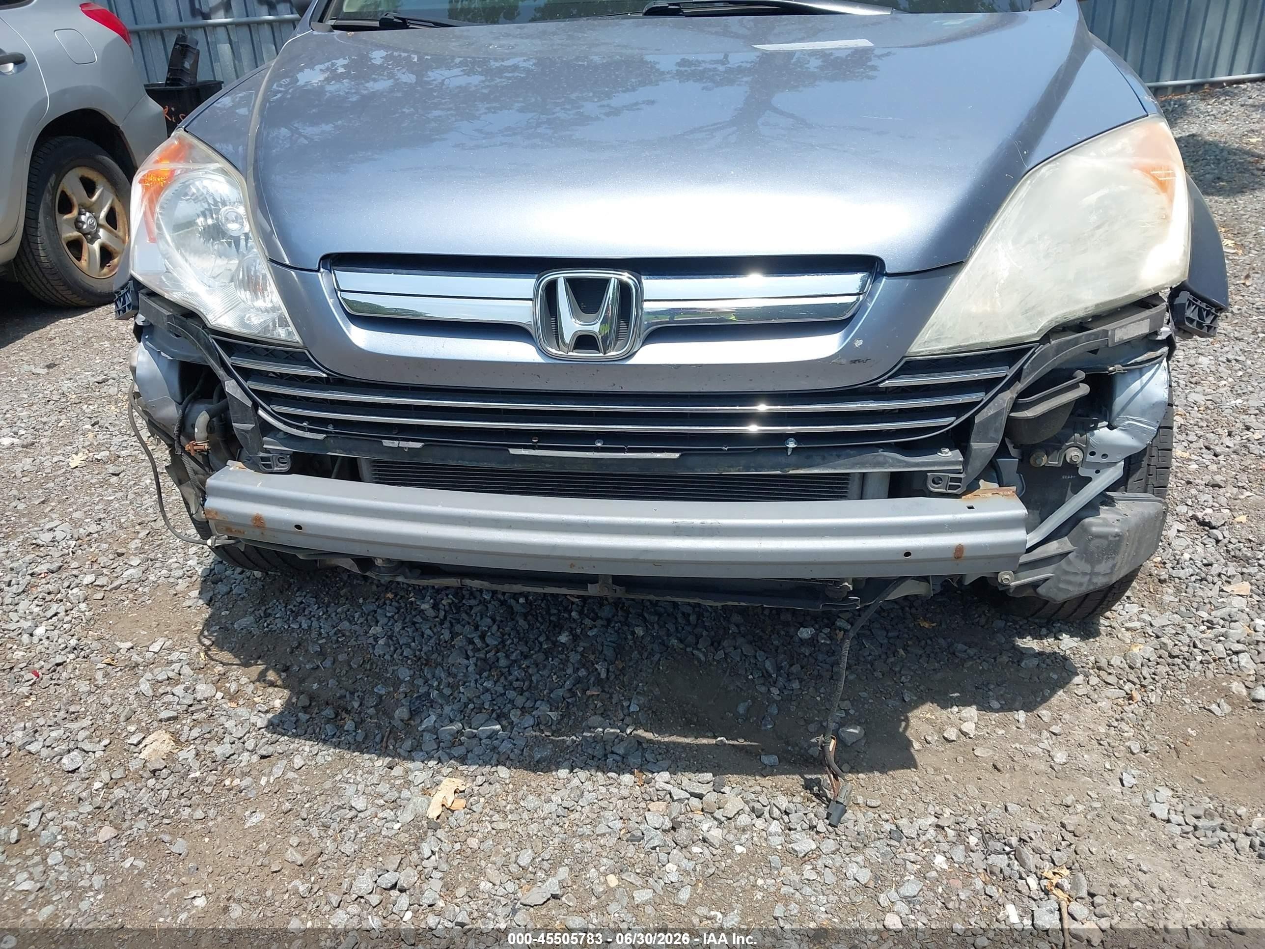 2007 Honda Cr-v Ex-l Light Blue vin: JHLRE487X7C028353