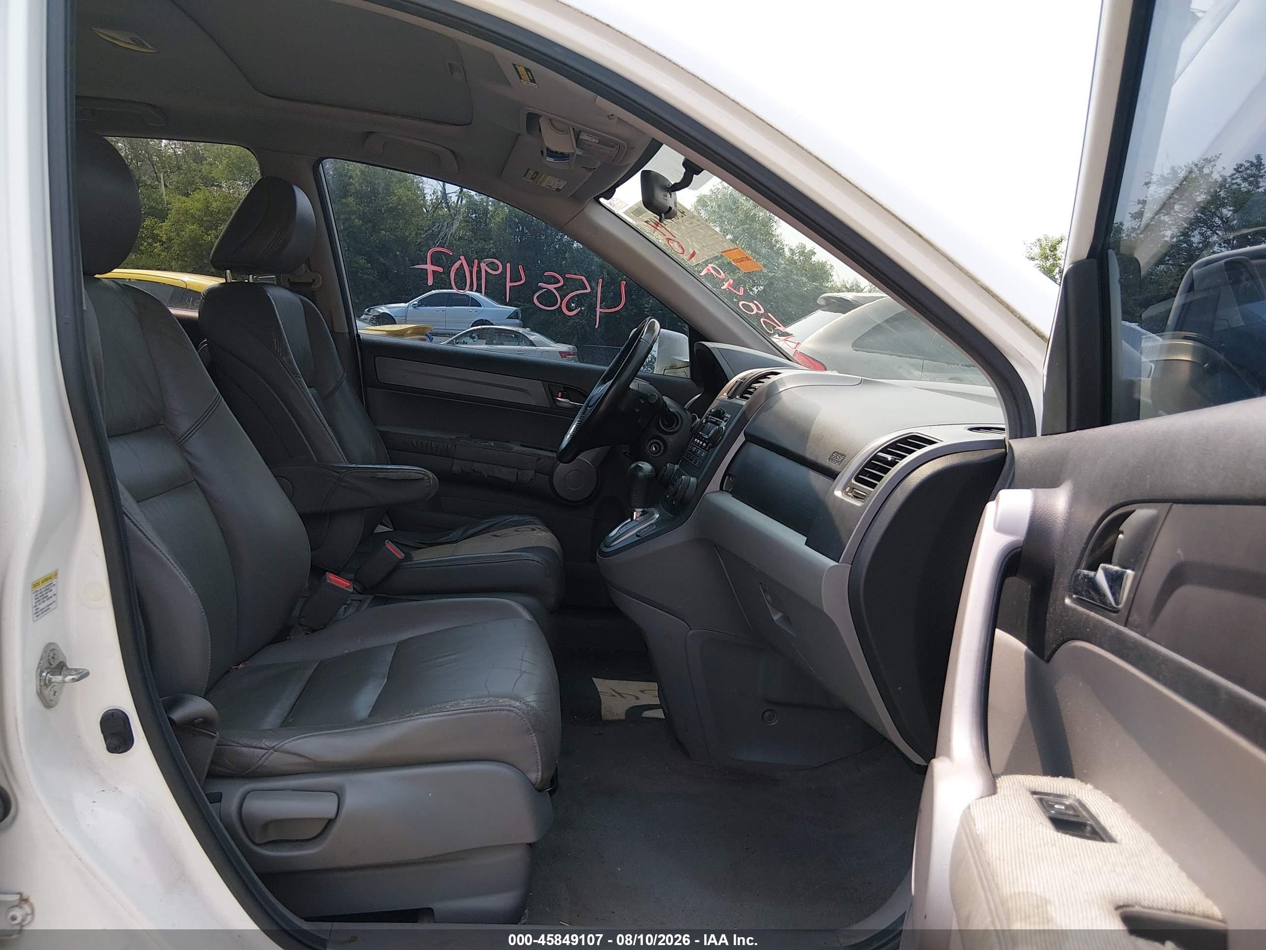 2007 Honda Cr-v Ex-l White vin: JHLRE487X7C029647