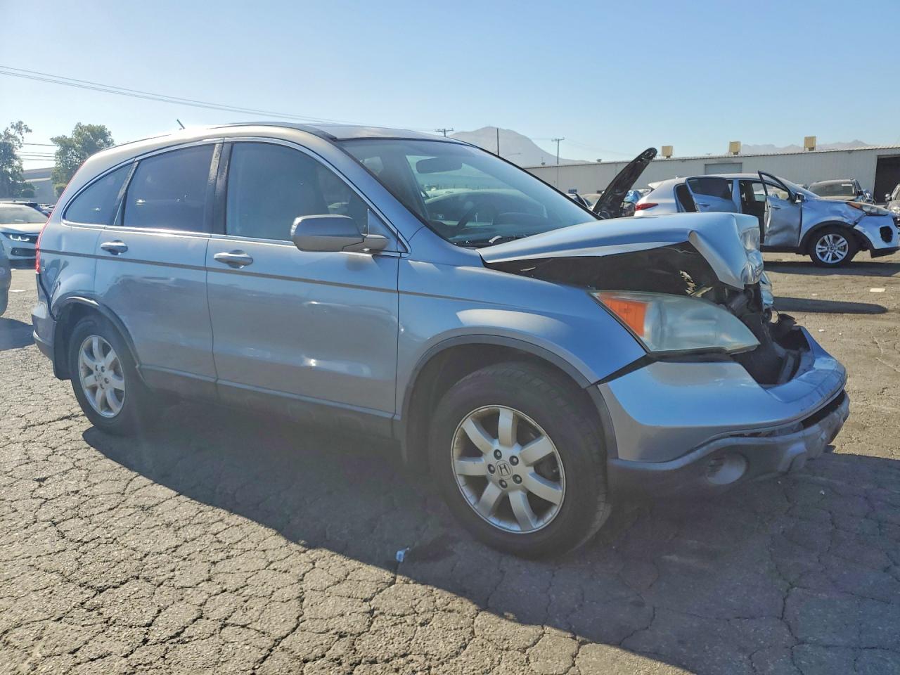 2007 Honda Cr-v Exl Silver vin: JHLRE487X7C035934