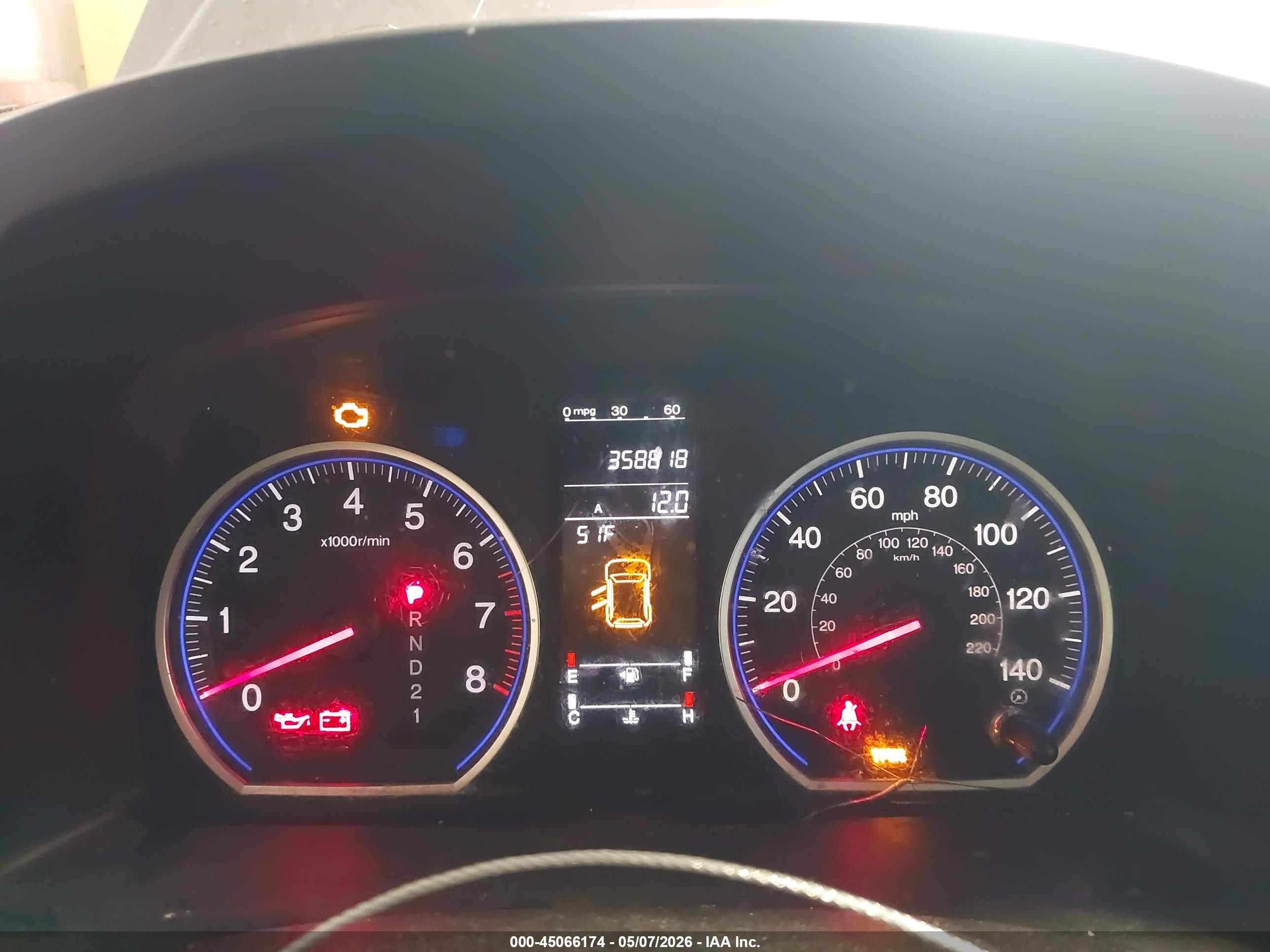 2007 Honda Cr-v Ex-l Gray vin: JHLRE487X7C052281