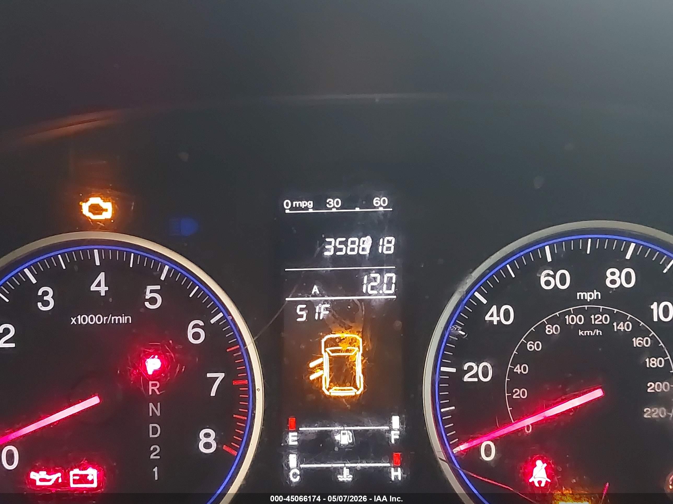 2007 Honda Cr-v Ex-l Gray vin: JHLRE487X7C052281