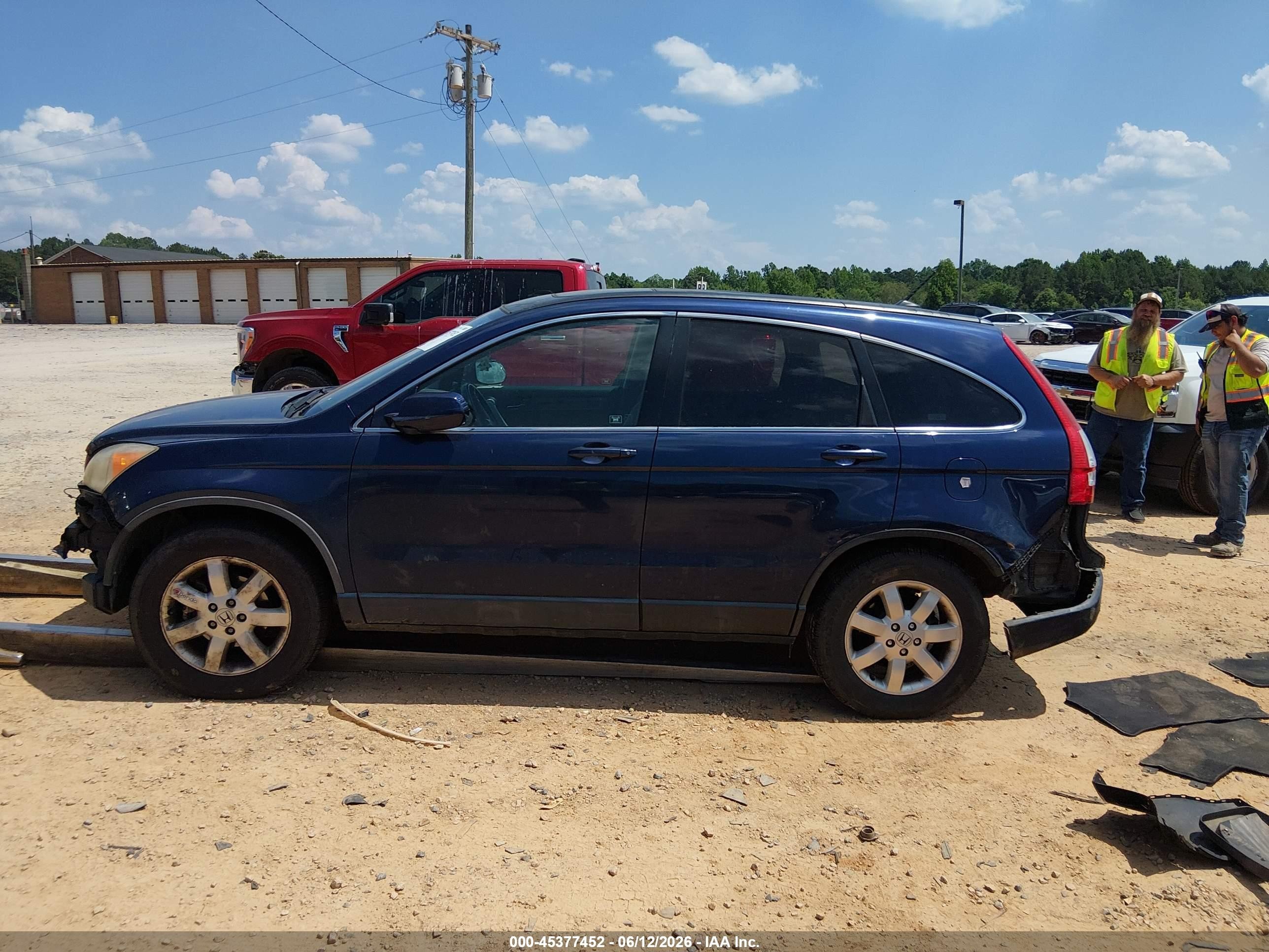 2007 Honda Cr-v Ex-l Blue vin: JHLRE487X7C056816