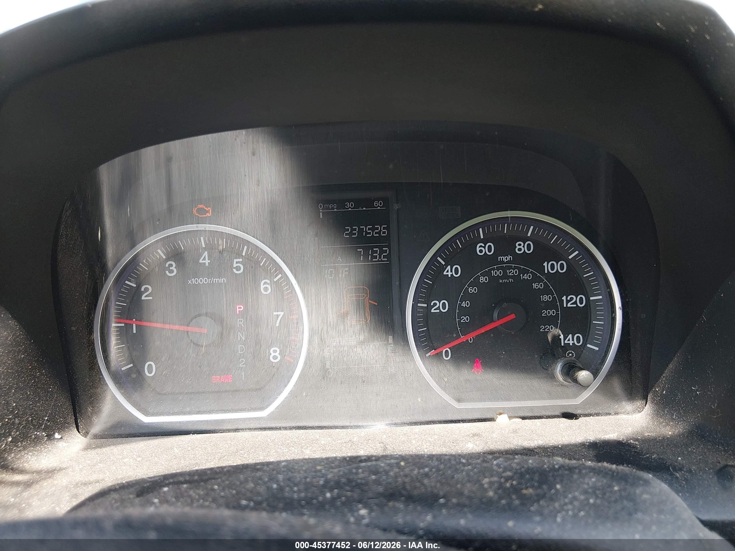 2007 Honda Cr-v Ex-l Blue vin: JHLRE487X7C056816
