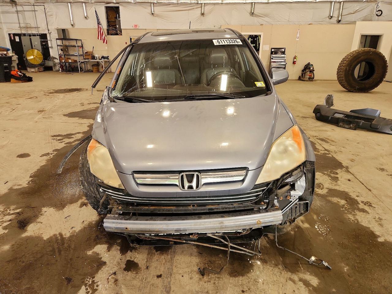2007 Honda Cr-v Exl Blue vin: JHLRE487X7C057304