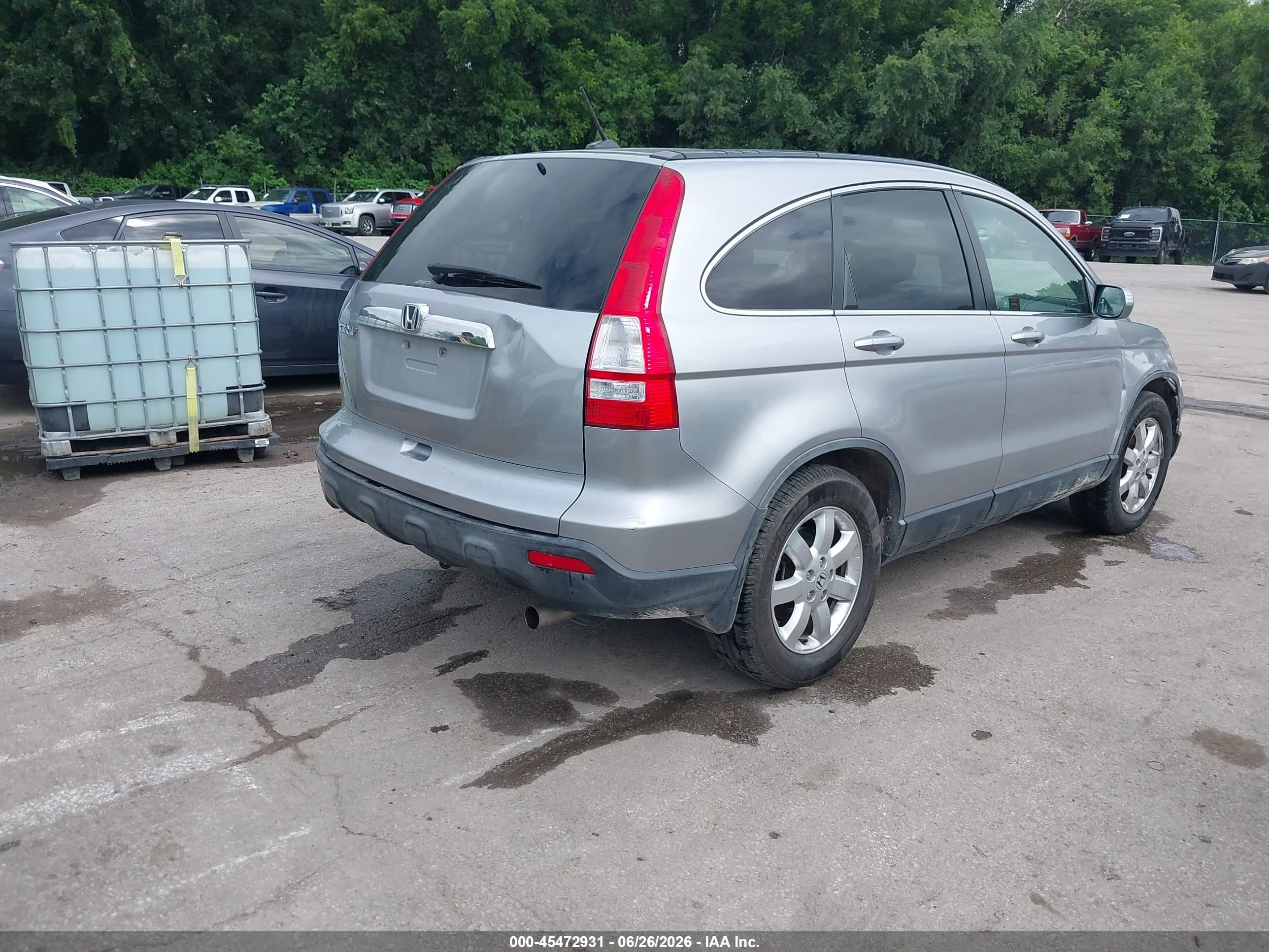 2007 Honda Cr-v Ex-l Silver vin: JHLRE487X7C092215