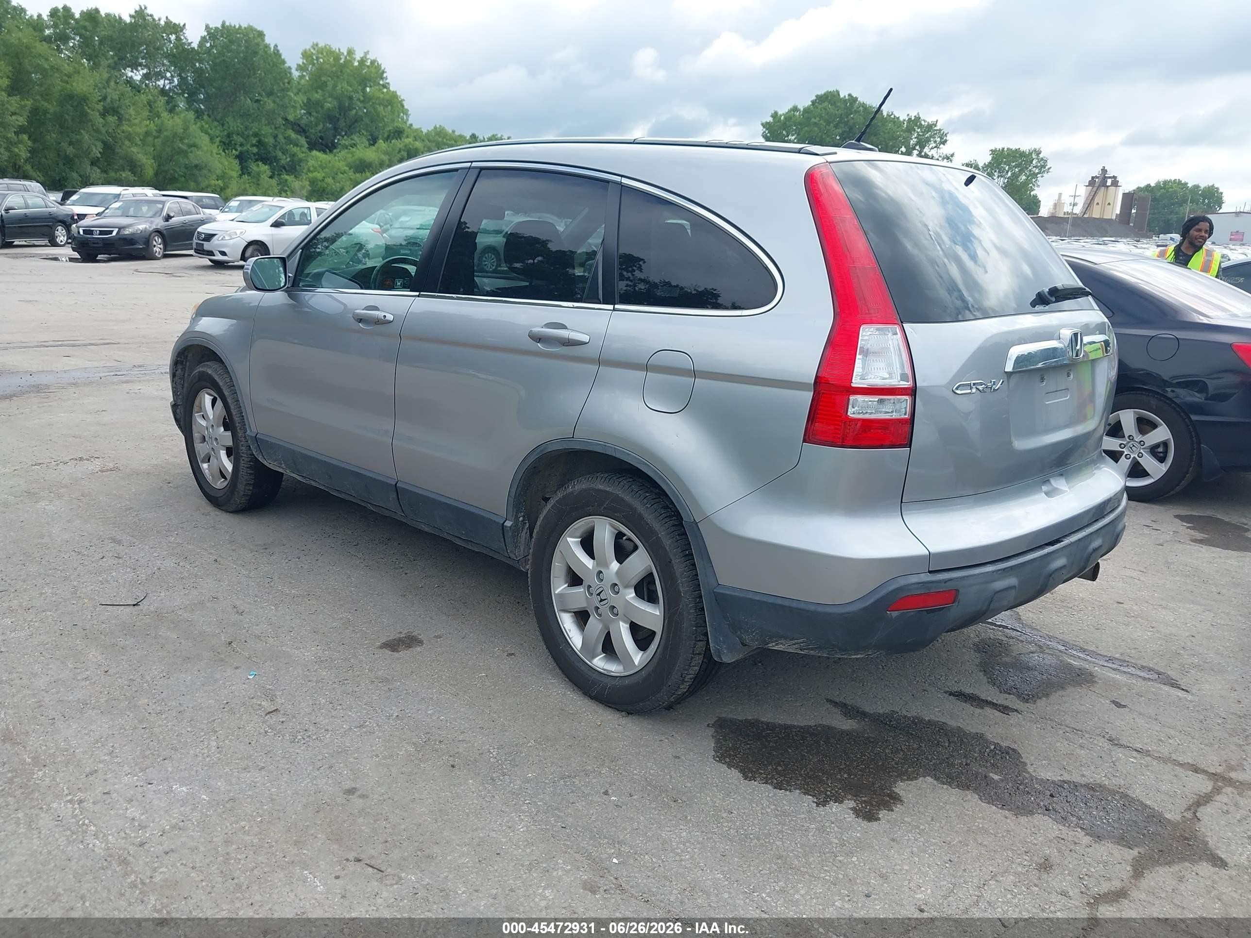2007 Honda Cr-v Ex-l Silver vin: JHLRE487X7C092215