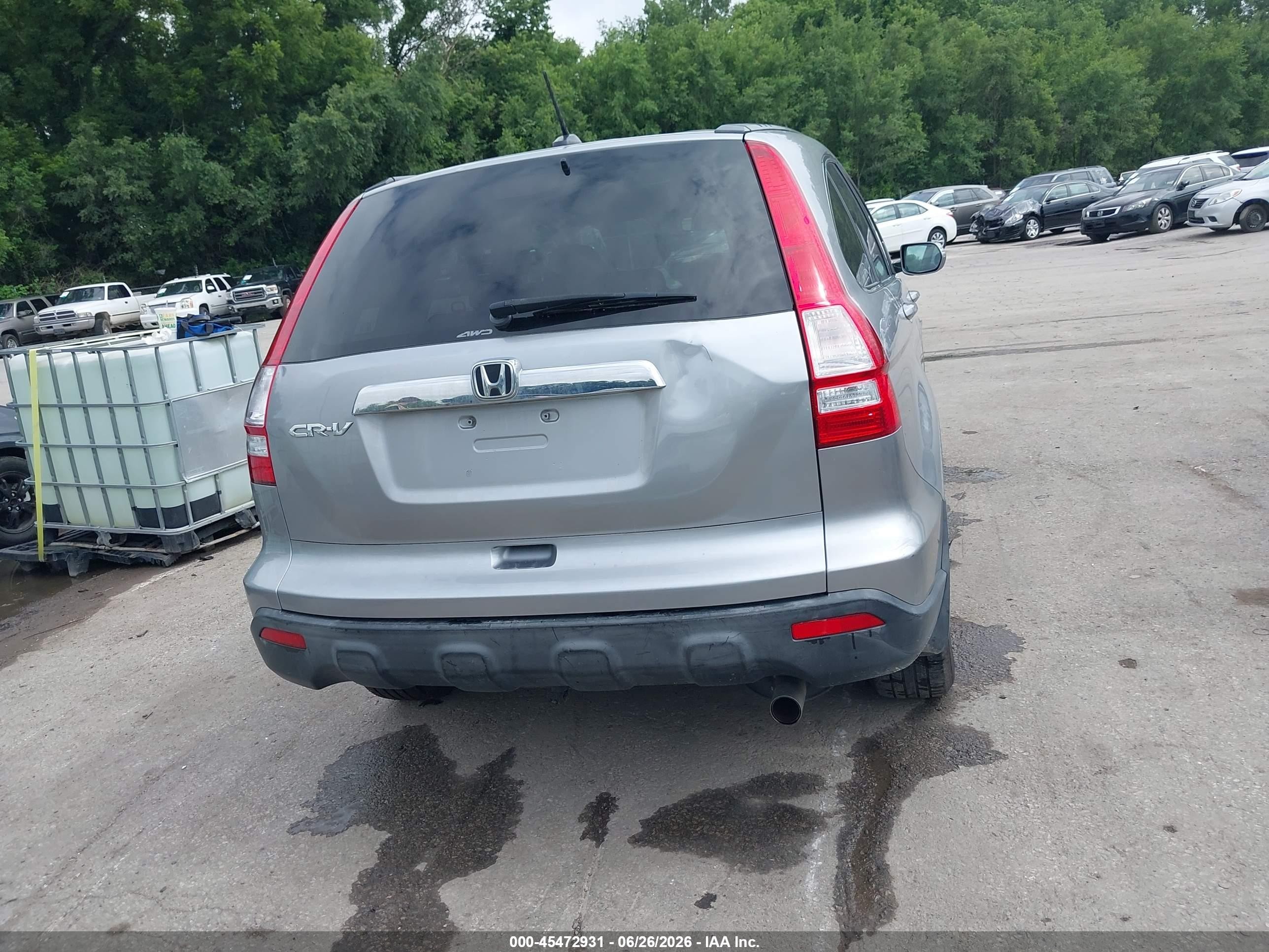 2007 Honda Cr-v Ex-l Silver vin: JHLRE487X7C092215