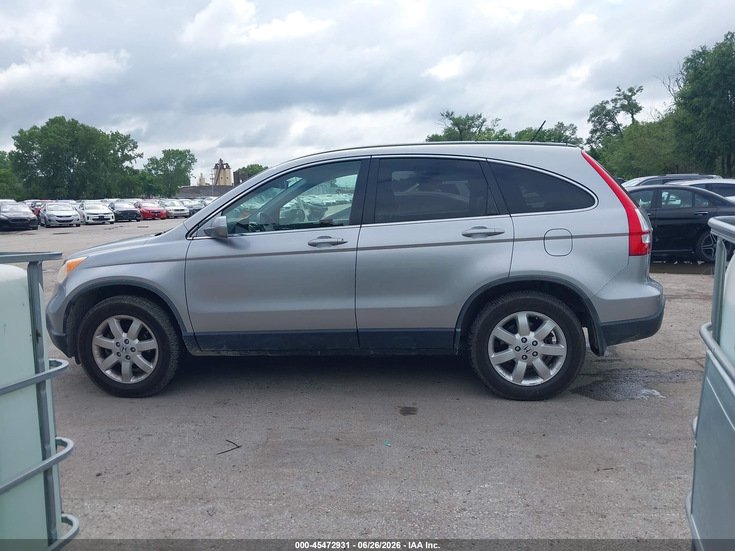 2007 Honda Cr-v Ex-l Silver vin: JHLRE487X7C092215