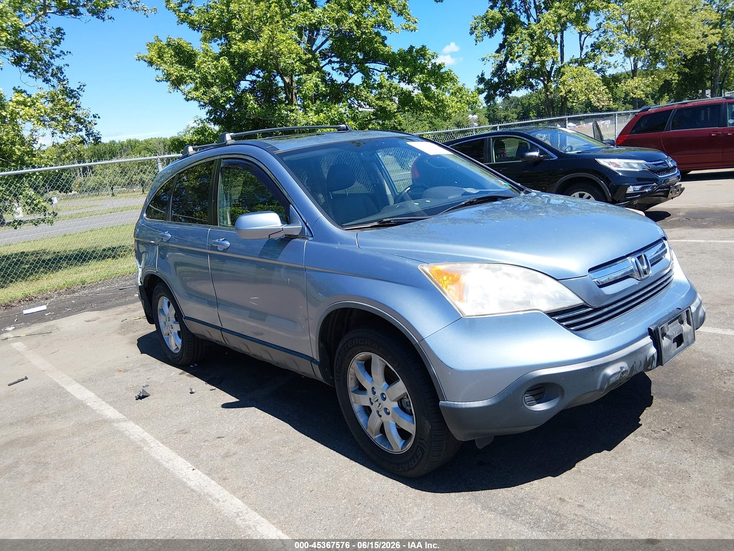 2007 Honda Cr-v Ex-l Teal vin: JHLRE487X7C121888