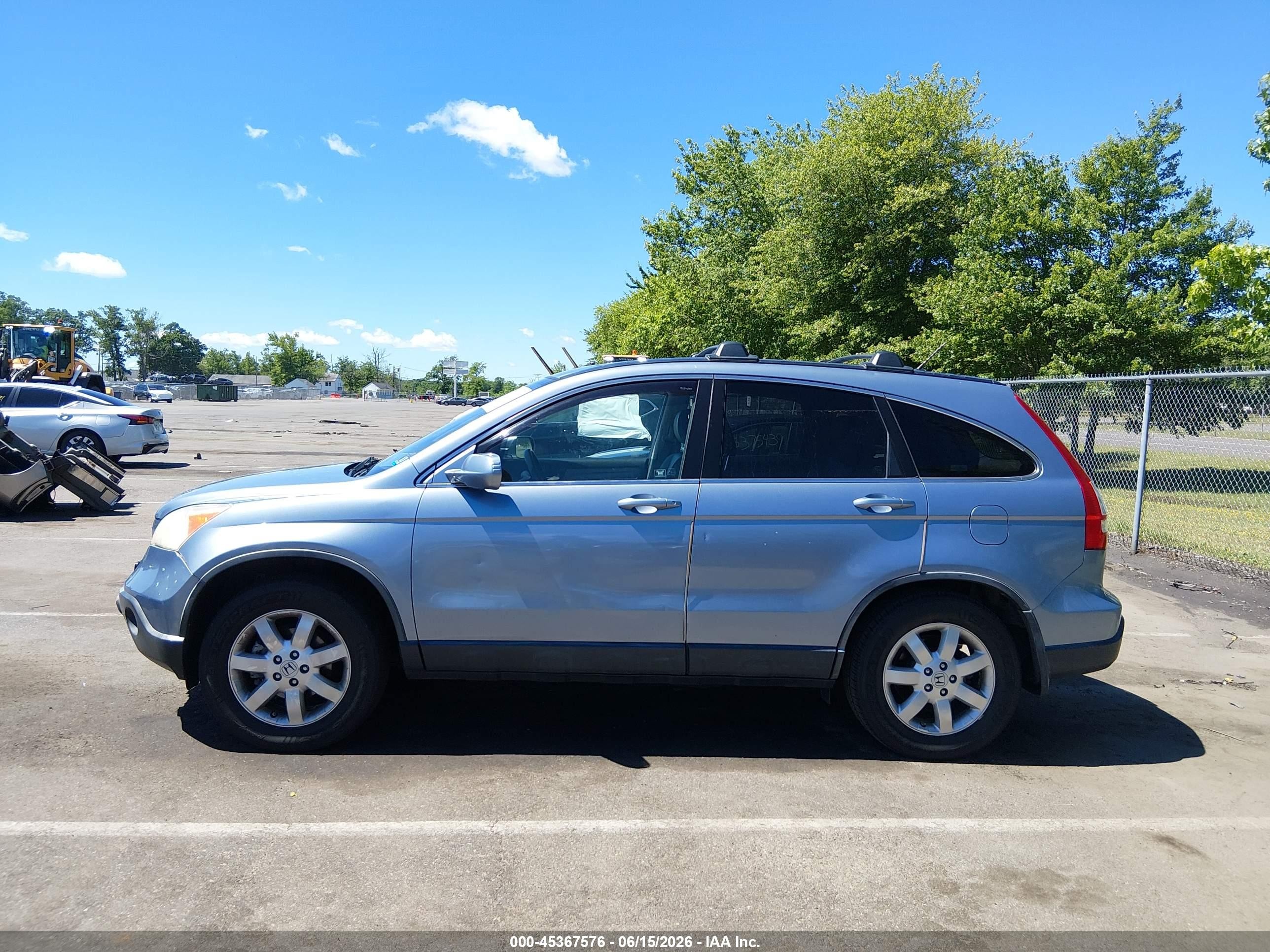 2007 Honda Cr-v Ex-l Teal vin: JHLRE487X7C121888