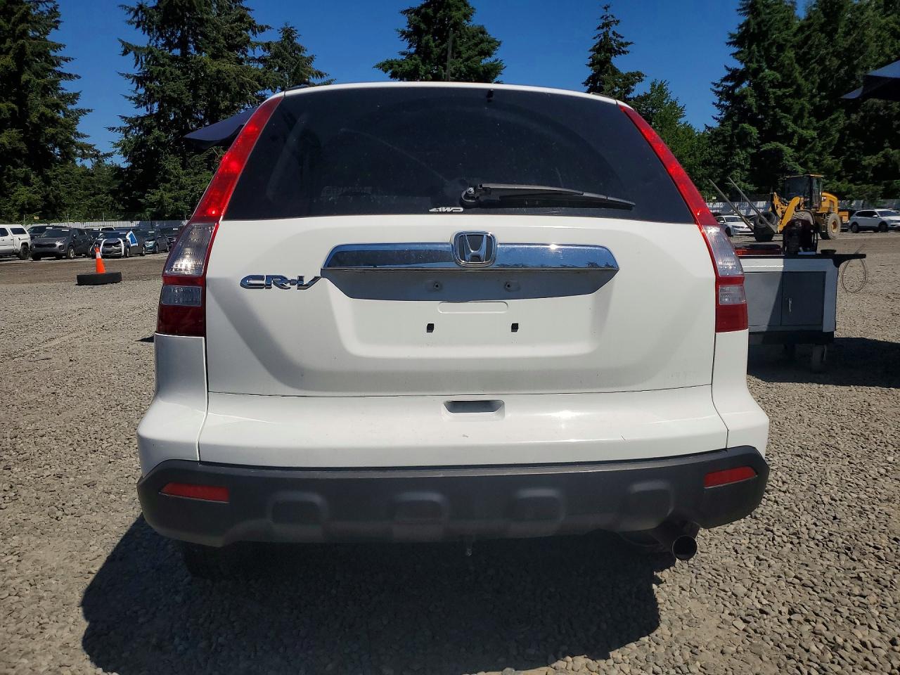 2007 Honda Cr-v Exl White vin: JHLRE487X7C123236