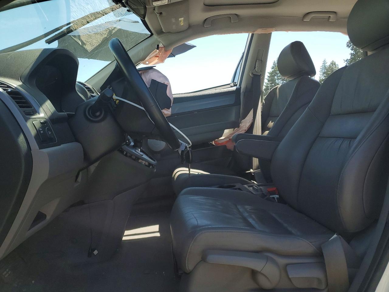 2007 Honda Cr-v Exl White vin: JHLRE487X7C123236