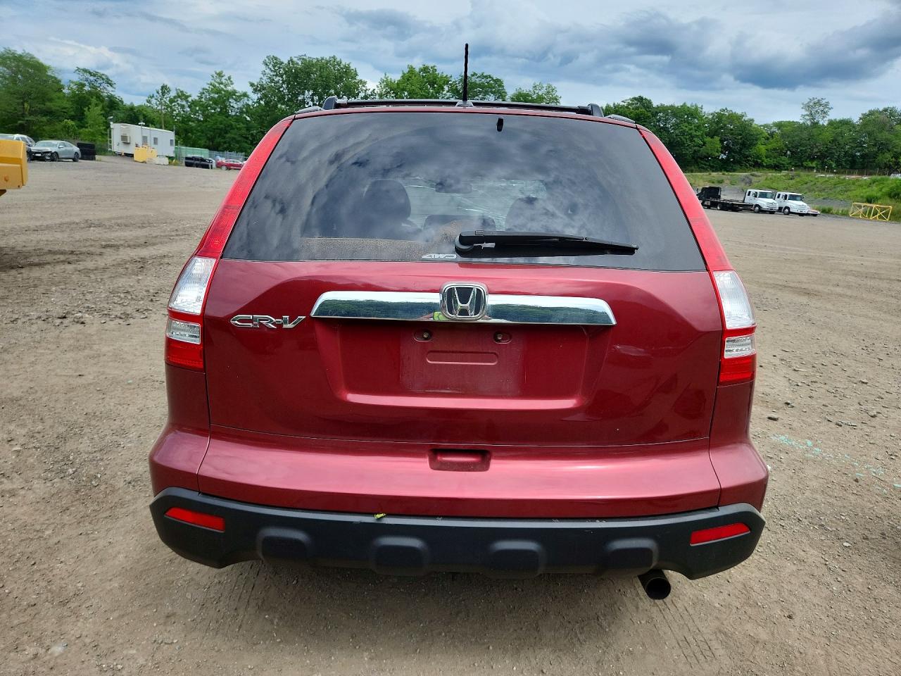 2007 Honda Cr-v Exl Red vin: JHLRE487X7C123771