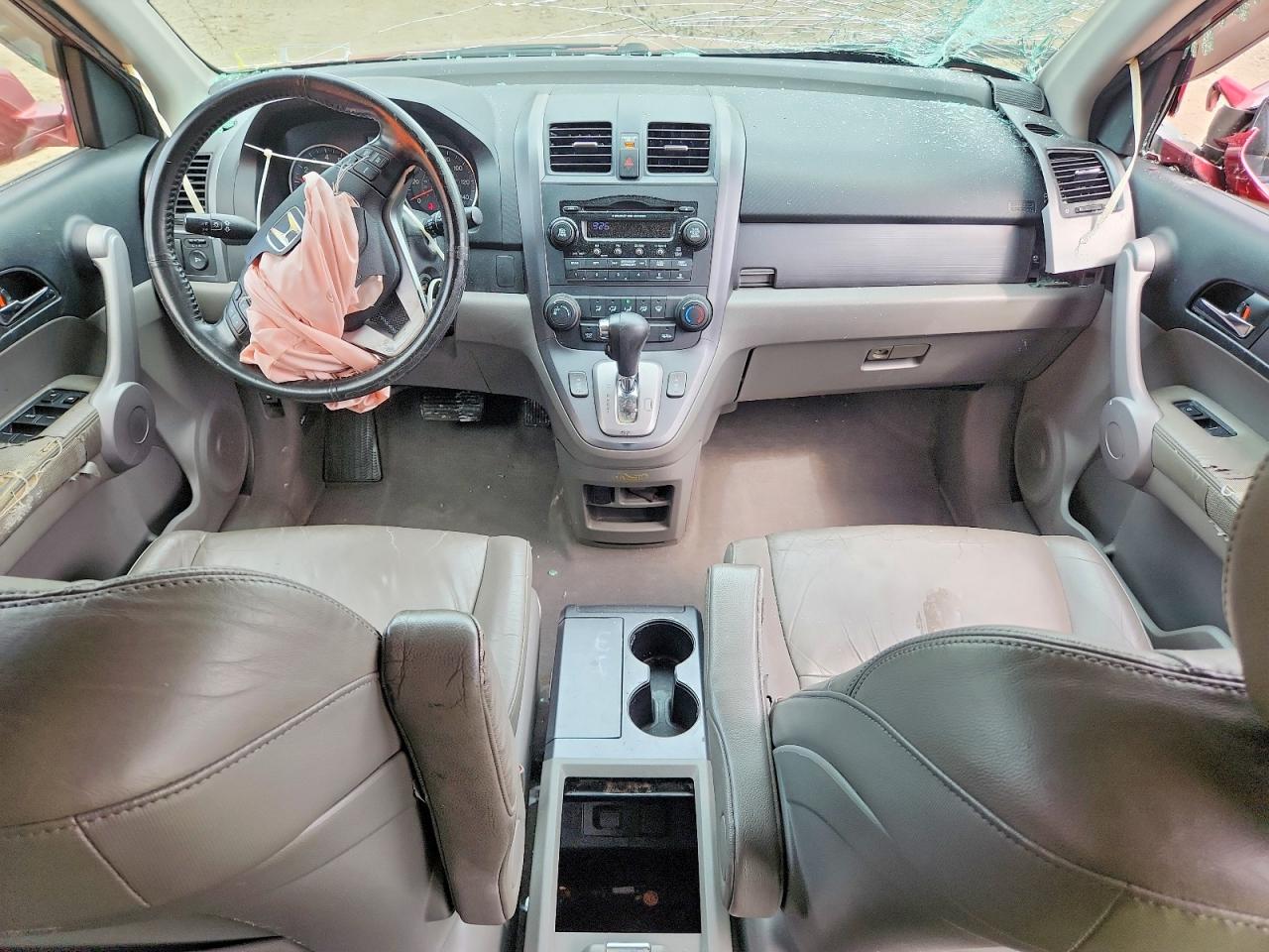 2007 Honda Cr-v Exl Red vin: JHLRE487X7C123771