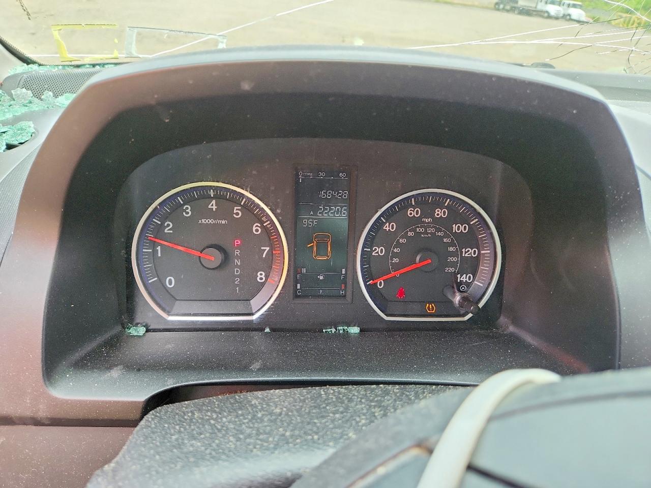 2007 Honda Cr-v Exl Red vin: JHLRE487X7C123771