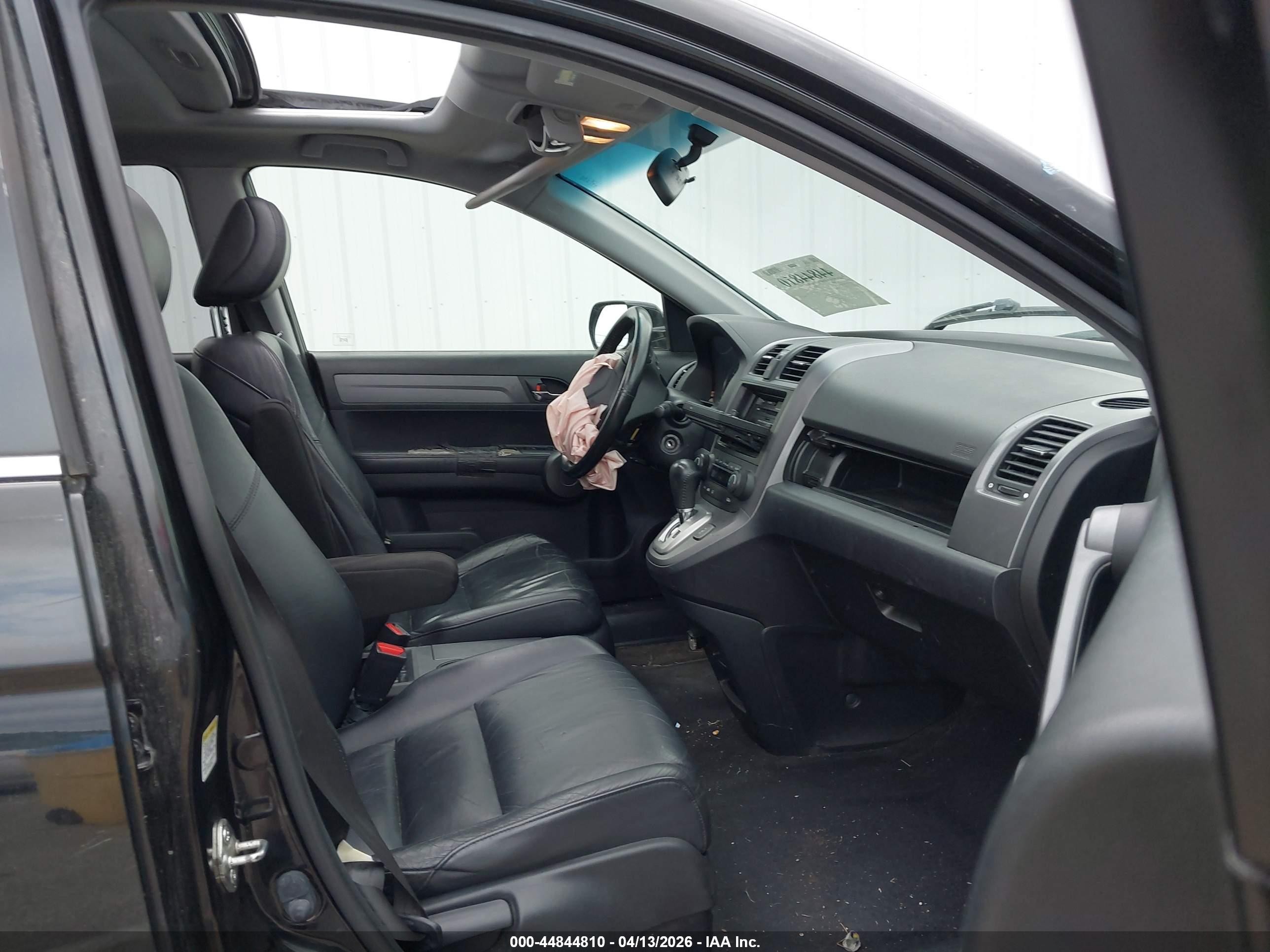 2008 Honda Cr-v Ex-l Black vin: JHLRE487X8C014485