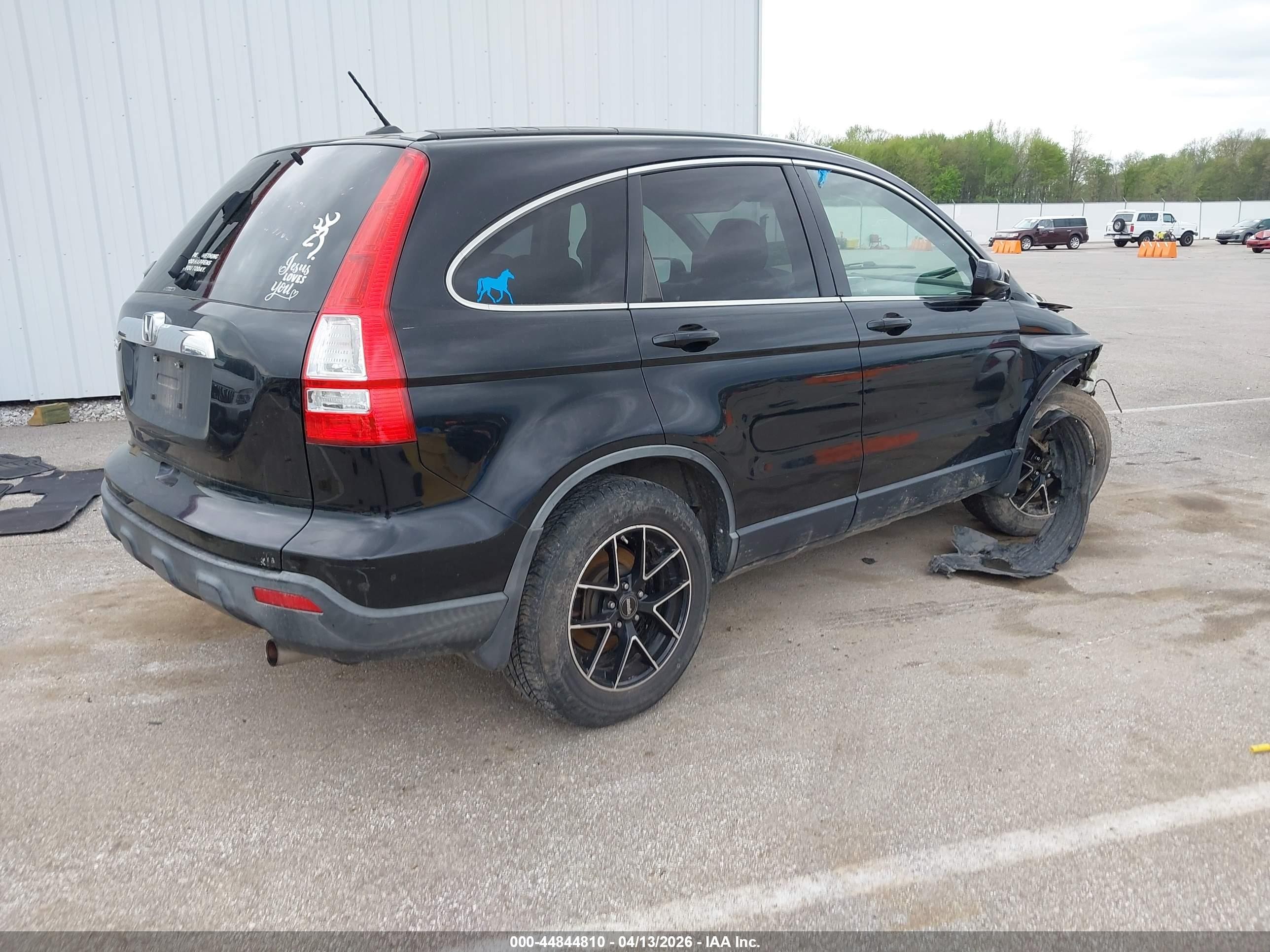 2008 Honda Cr-v Ex-l Black vin: JHLRE487X8C014485