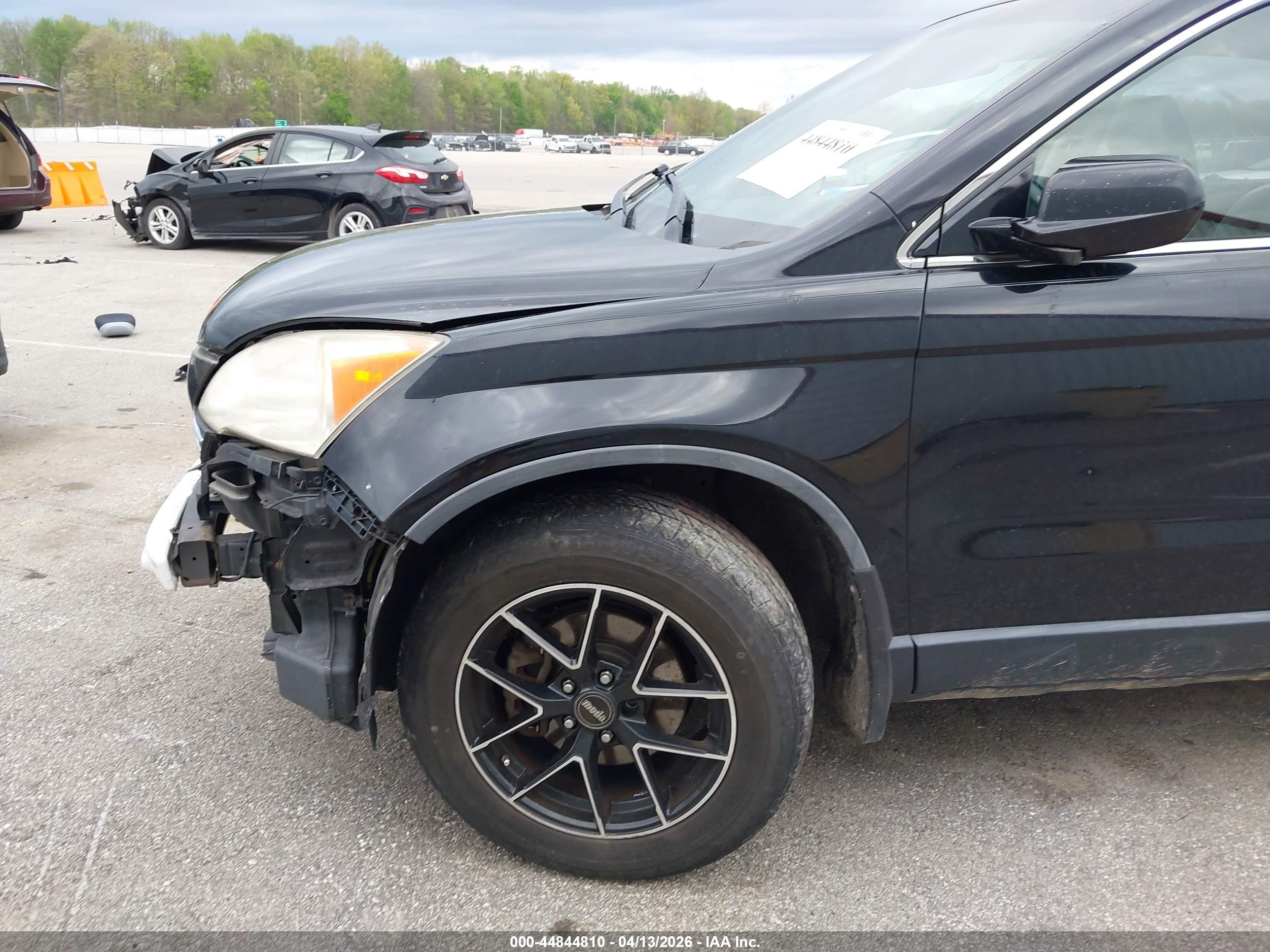 2008 Honda Cr-v Ex-l Black vin: JHLRE487X8C014485