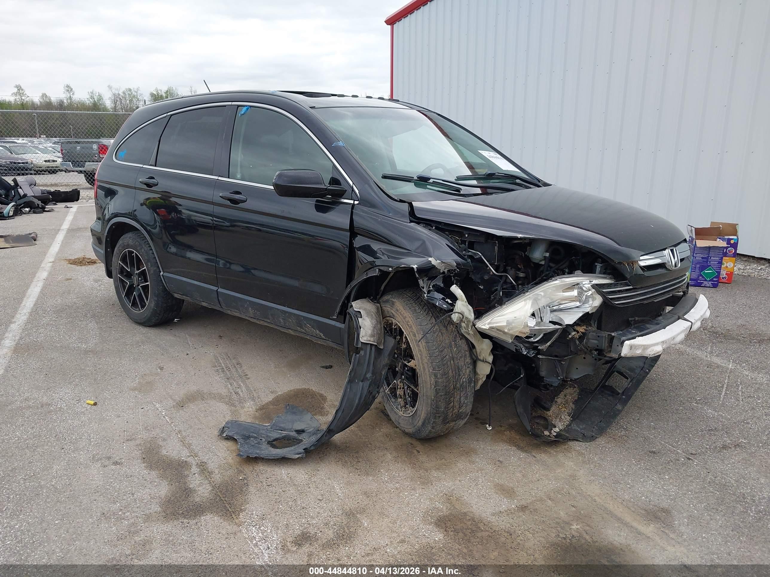 2008 Honda Cr-v Ex-l Black vin: JHLRE487X8C014485
