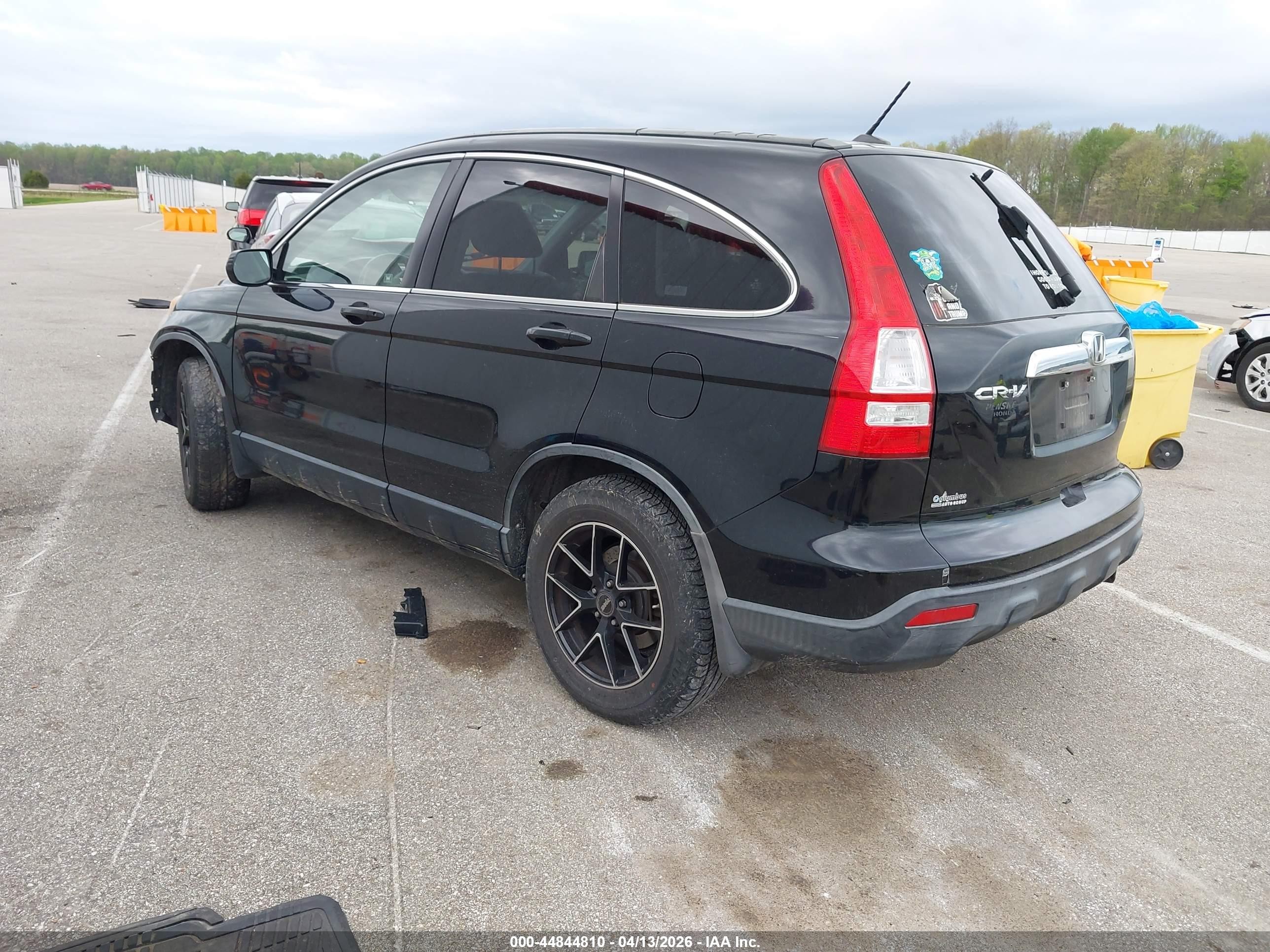 2008 Honda Cr-v Ex-l Black vin: JHLRE487X8C014485