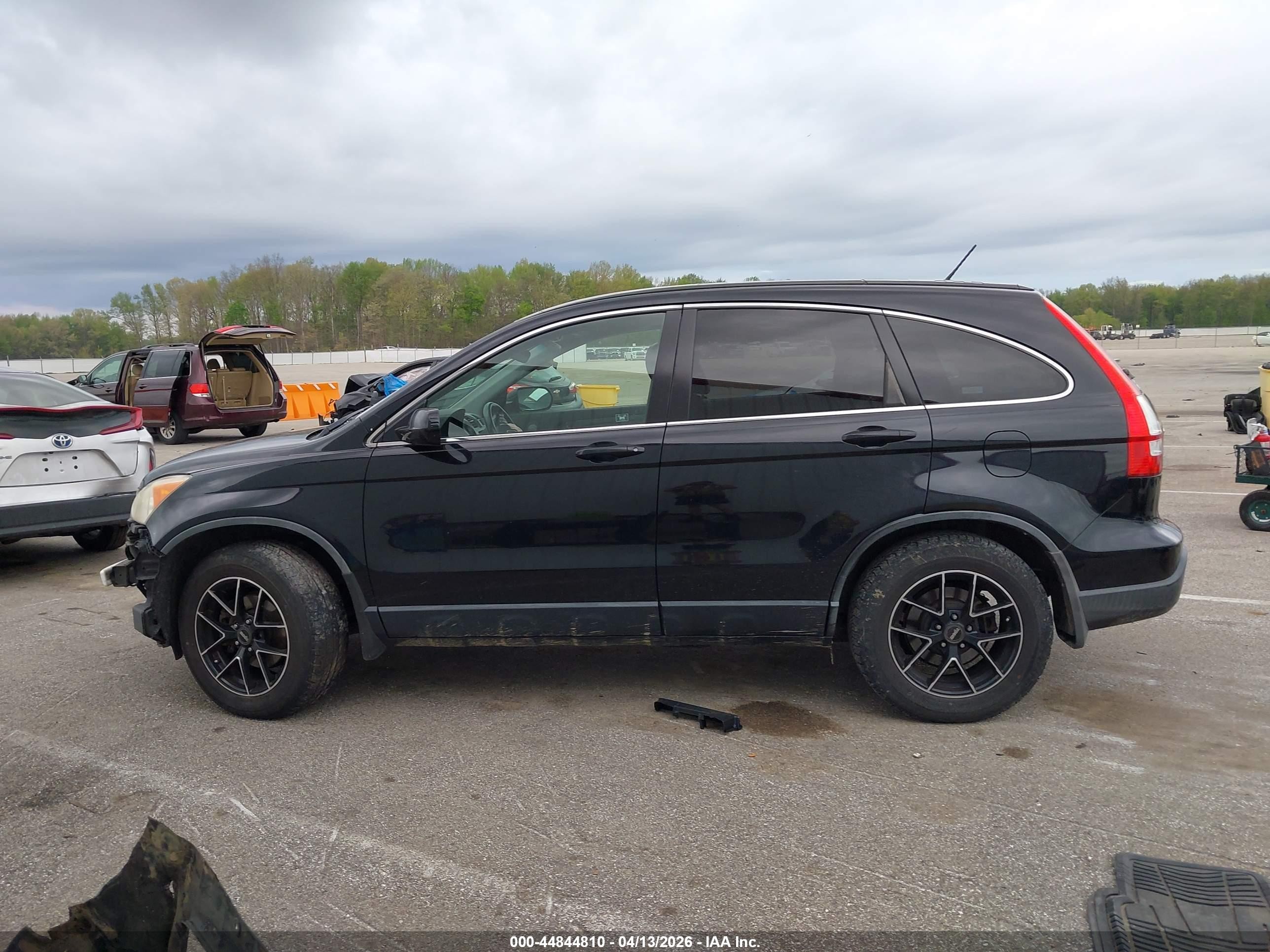 2008 Honda Cr-v Ex-l Black vin: JHLRE487X8C014485
