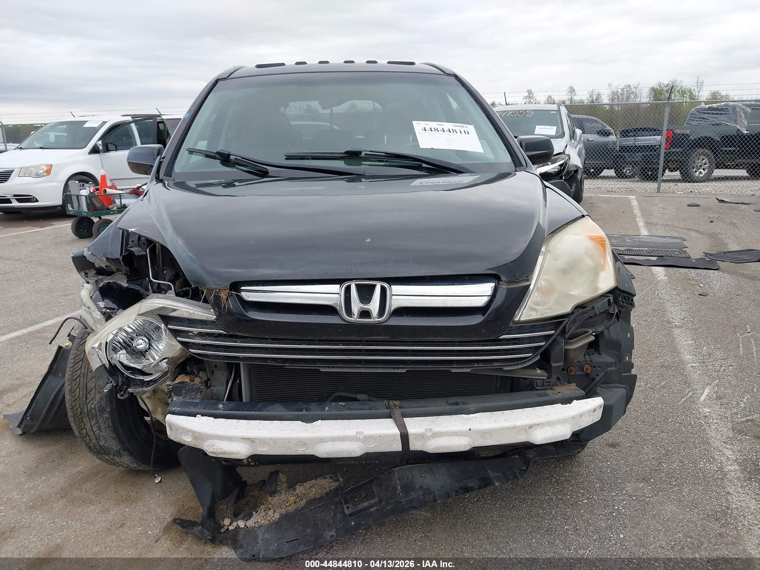 2008 Honda Cr-v Ex-l Black vin: JHLRE487X8C014485