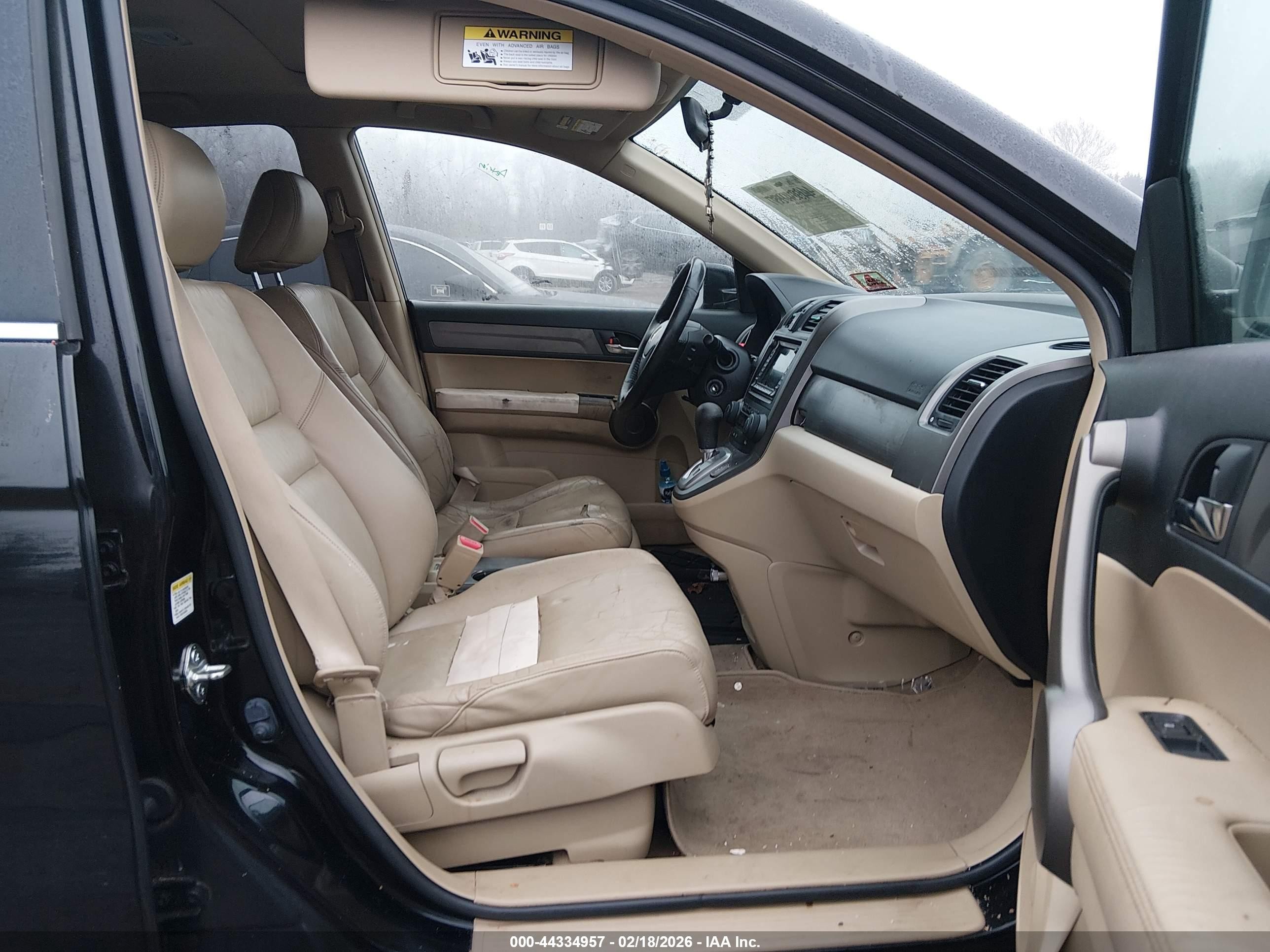 2008 Honda Cr-v Ex-l Black vin: JHLRE487X8C020352