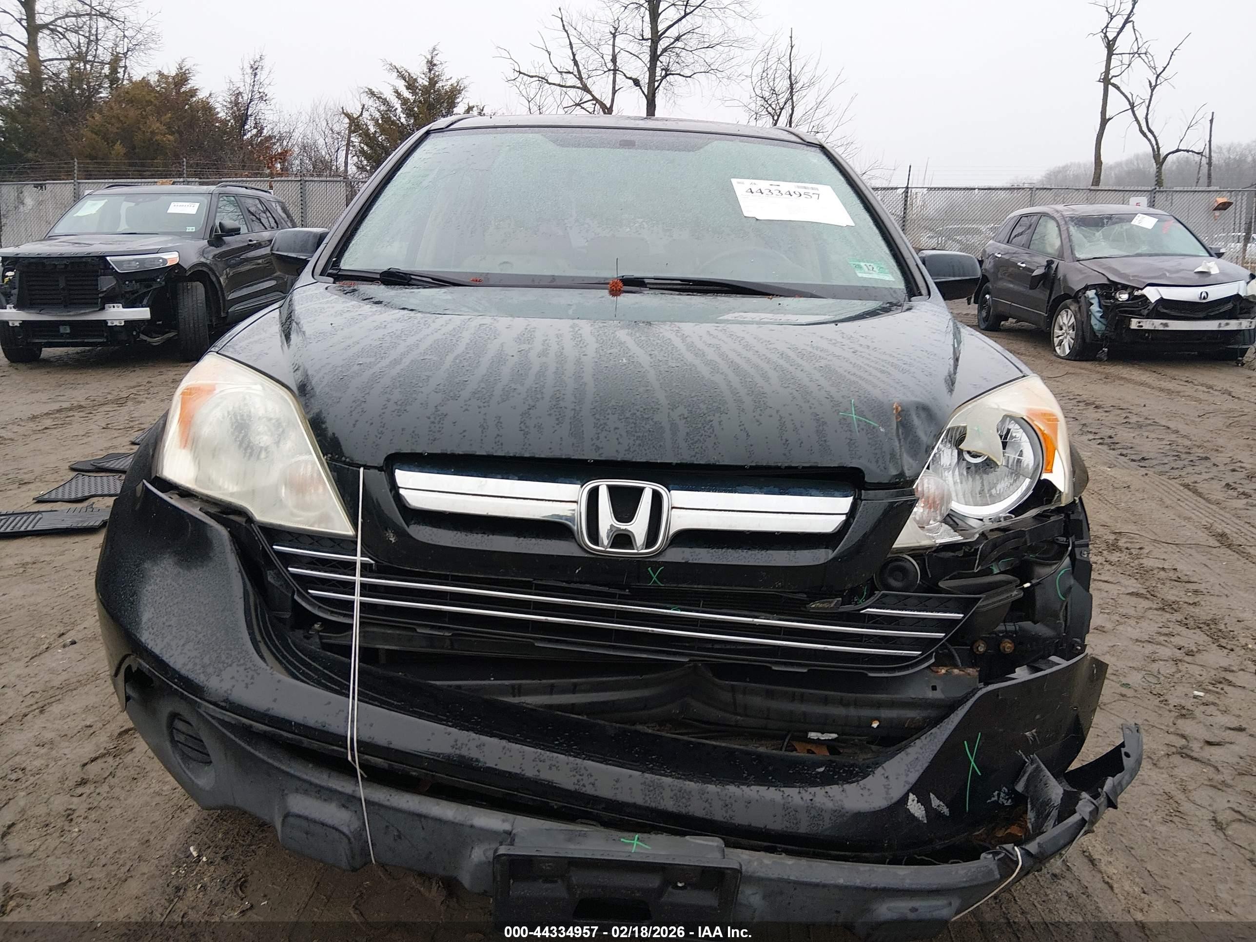 2008 Honda Cr-v Ex-l Black vin: JHLRE487X8C020352