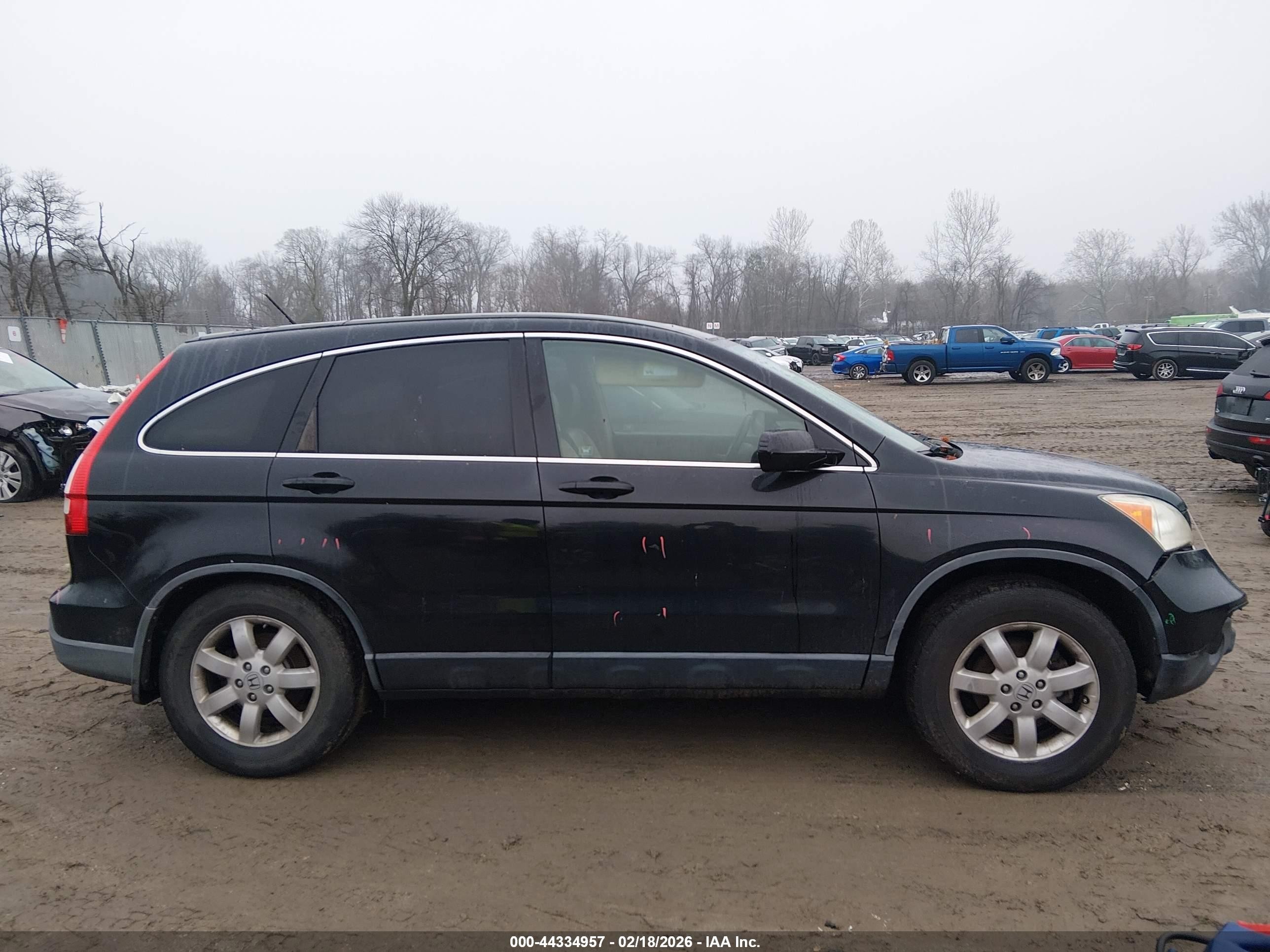 2008 Honda Cr-v Ex-l Black vin: JHLRE487X8C020352