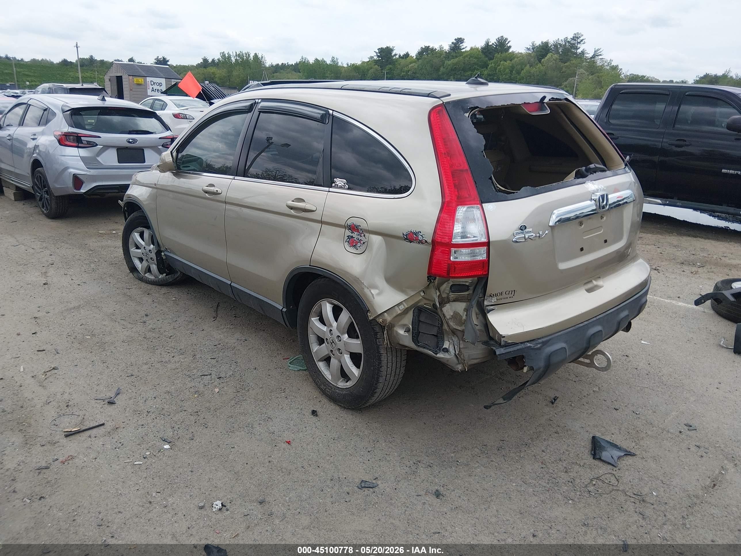 2008 Honda Cr-v Ex-l Gold vin: JHLRE487X8C021128