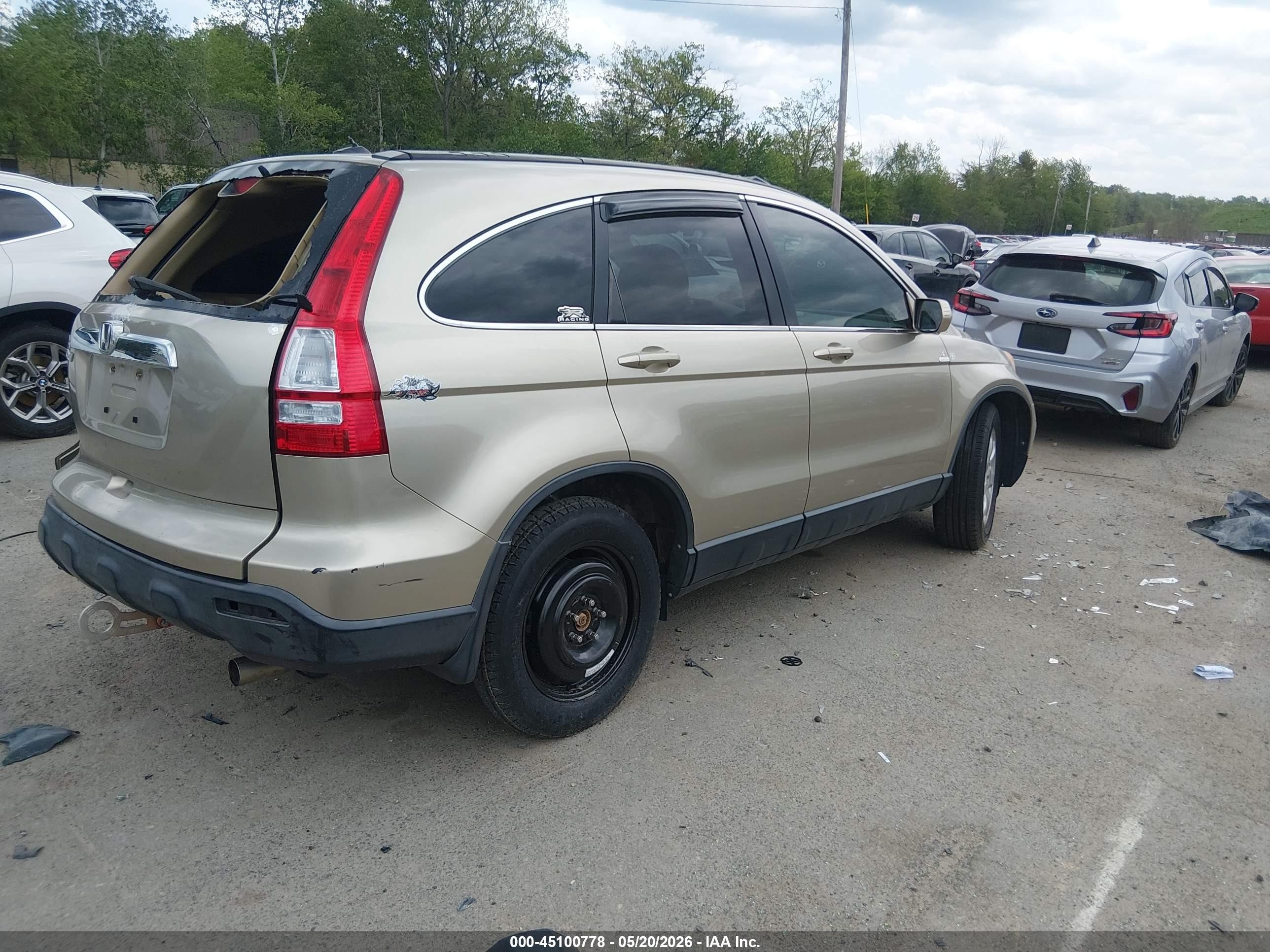 2008 Honda Cr-v Ex-l Gold vin: JHLRE487X8C021128