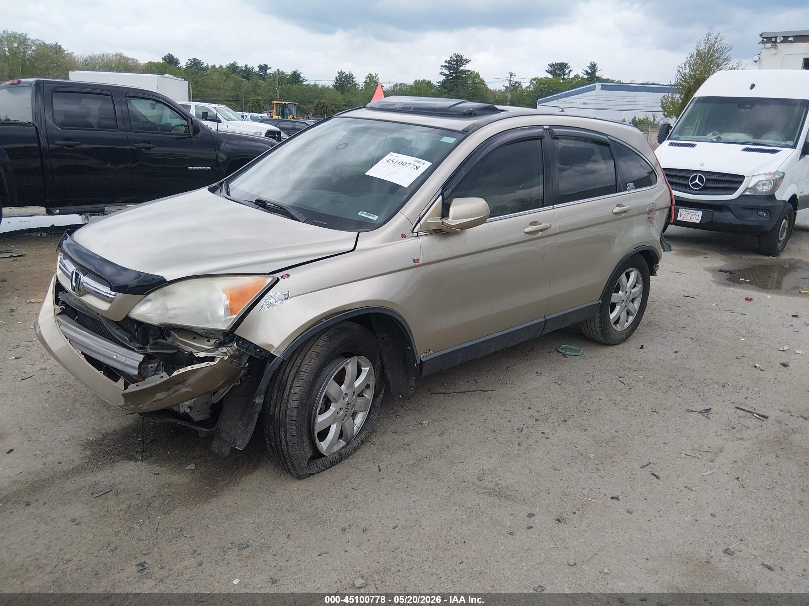2008 Honda Cr-v Ex-l Gold vin: JHLRE487X8C021128