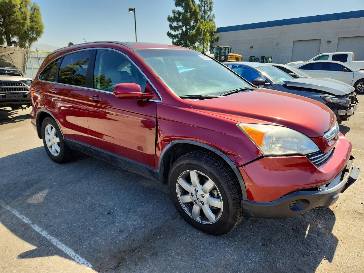 2008 Honda Cr-v Exl Burgundy vin: JHLRE487X8C027219