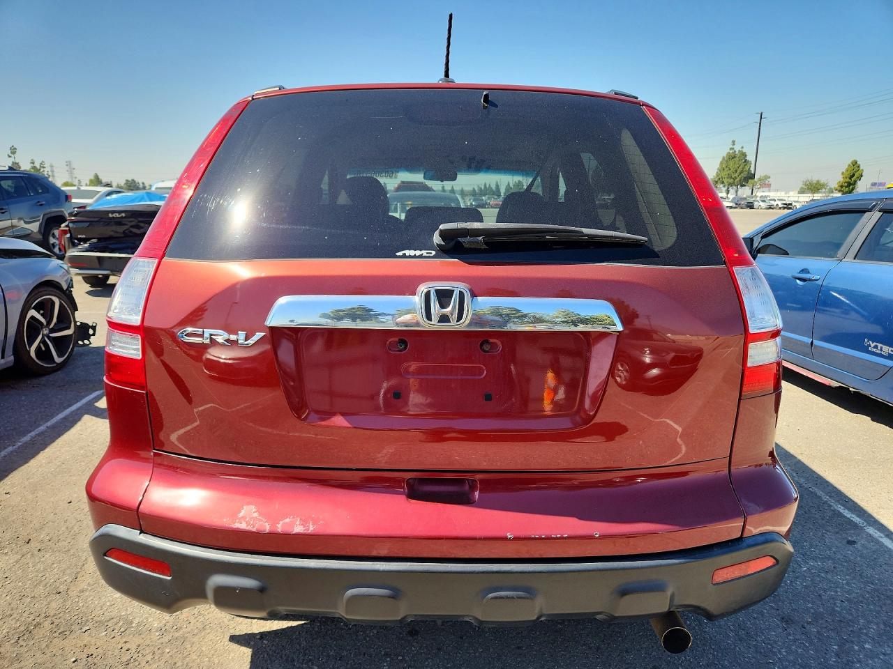 2008 Honda Cr-v Exl Burgundy vin: JHLRE487X8C027219