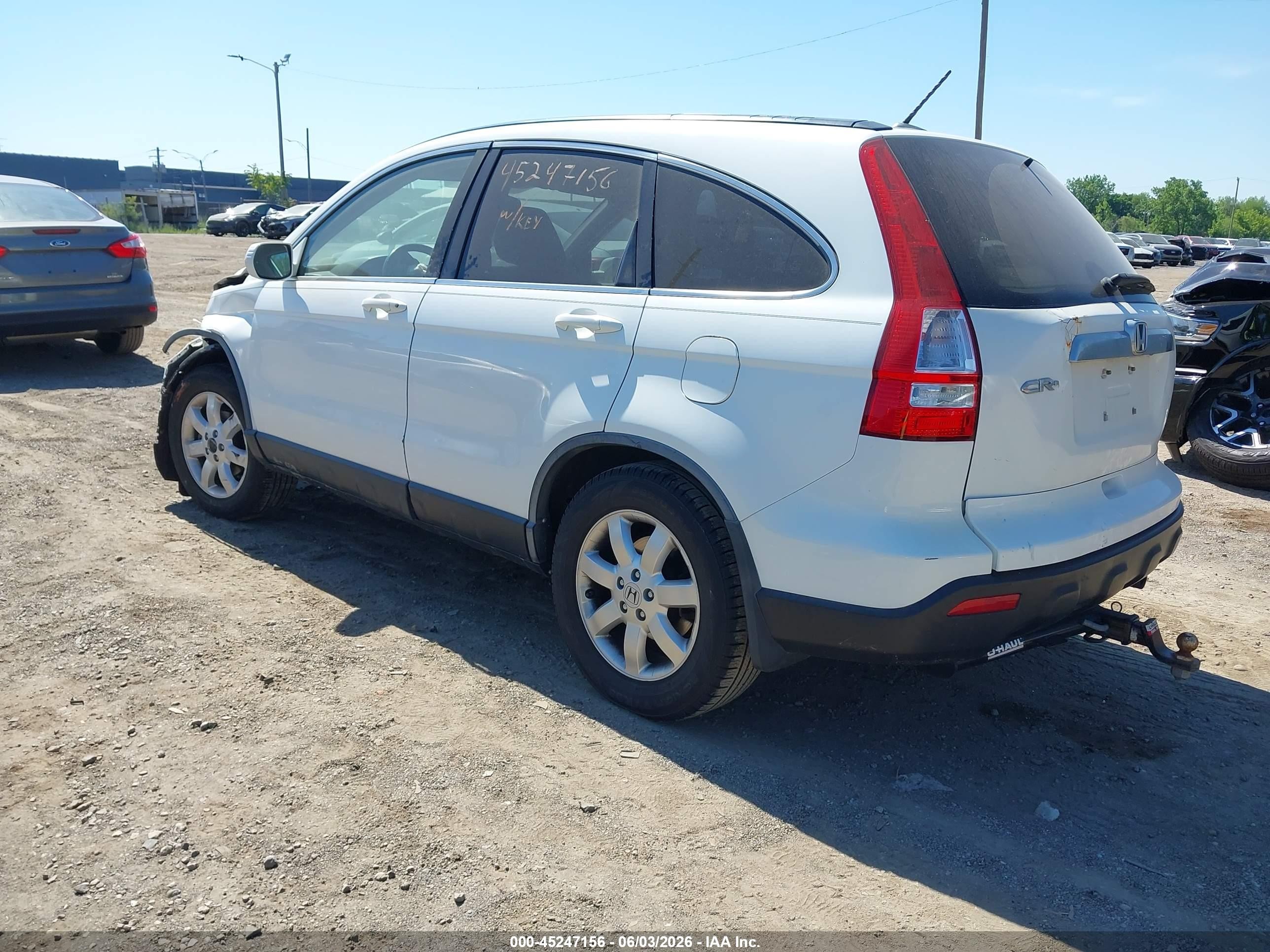 2008 Honda Cr-v Ex-l Белый vin: JHLRE487X8C037622