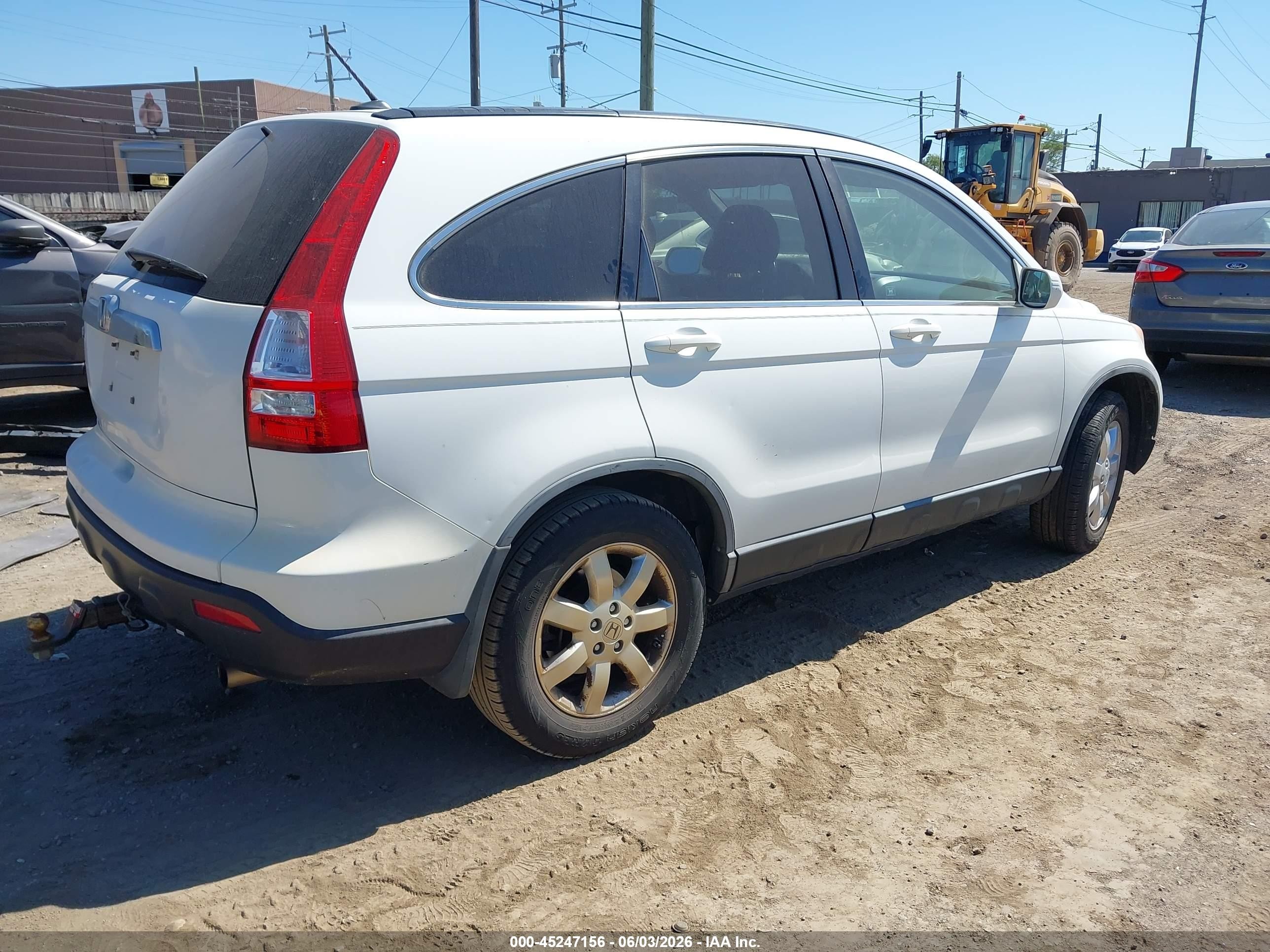 2008 Honda Cr-v Ex-l Белый vin: JHLRE487X8C037622