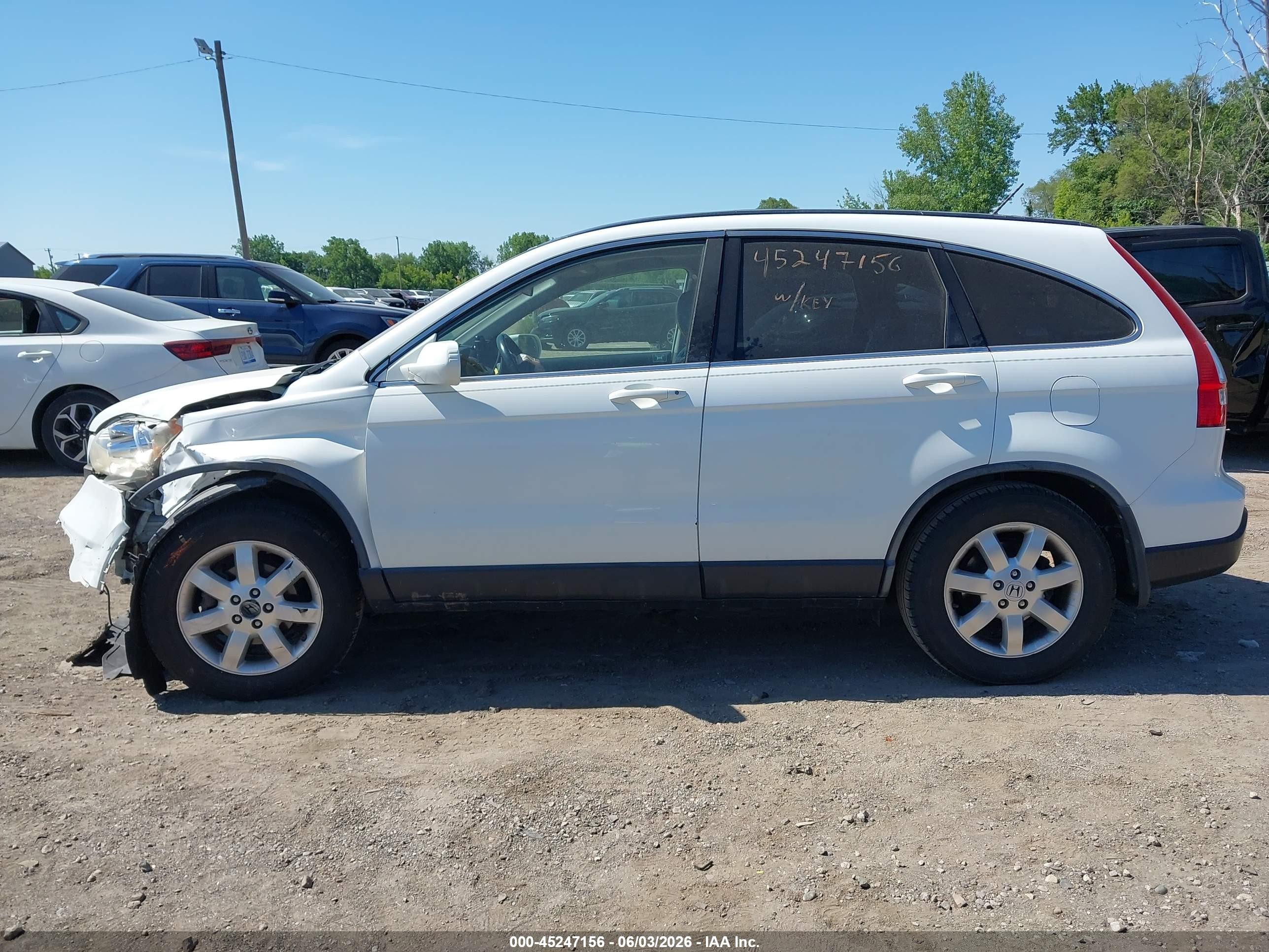 2008 Honda Cr-v Ex-l Белый vin: JHLRE487X8C037622