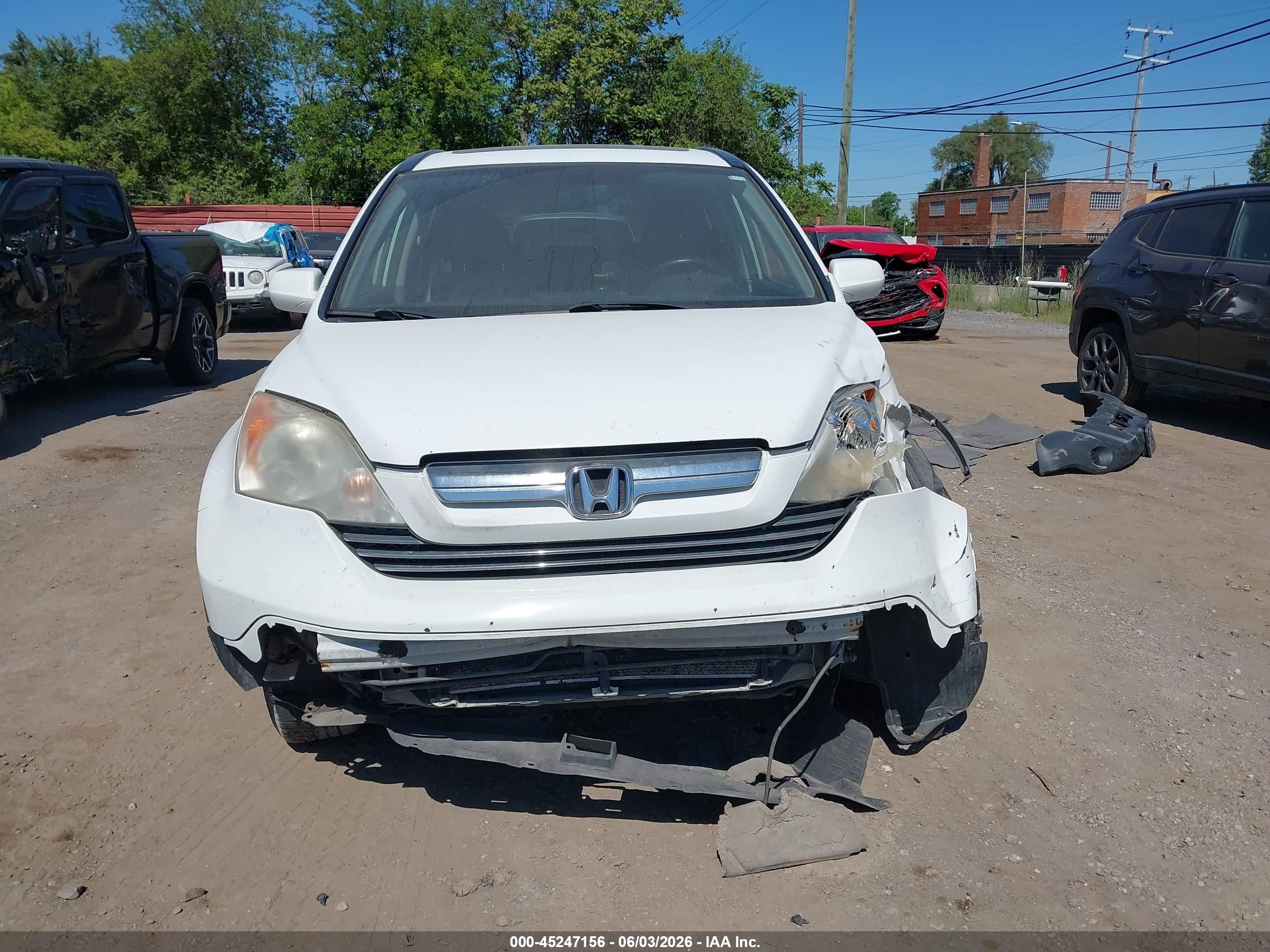 2008 Honda Cr-v Ex-l Белый vin: JHLRE487X8C037622