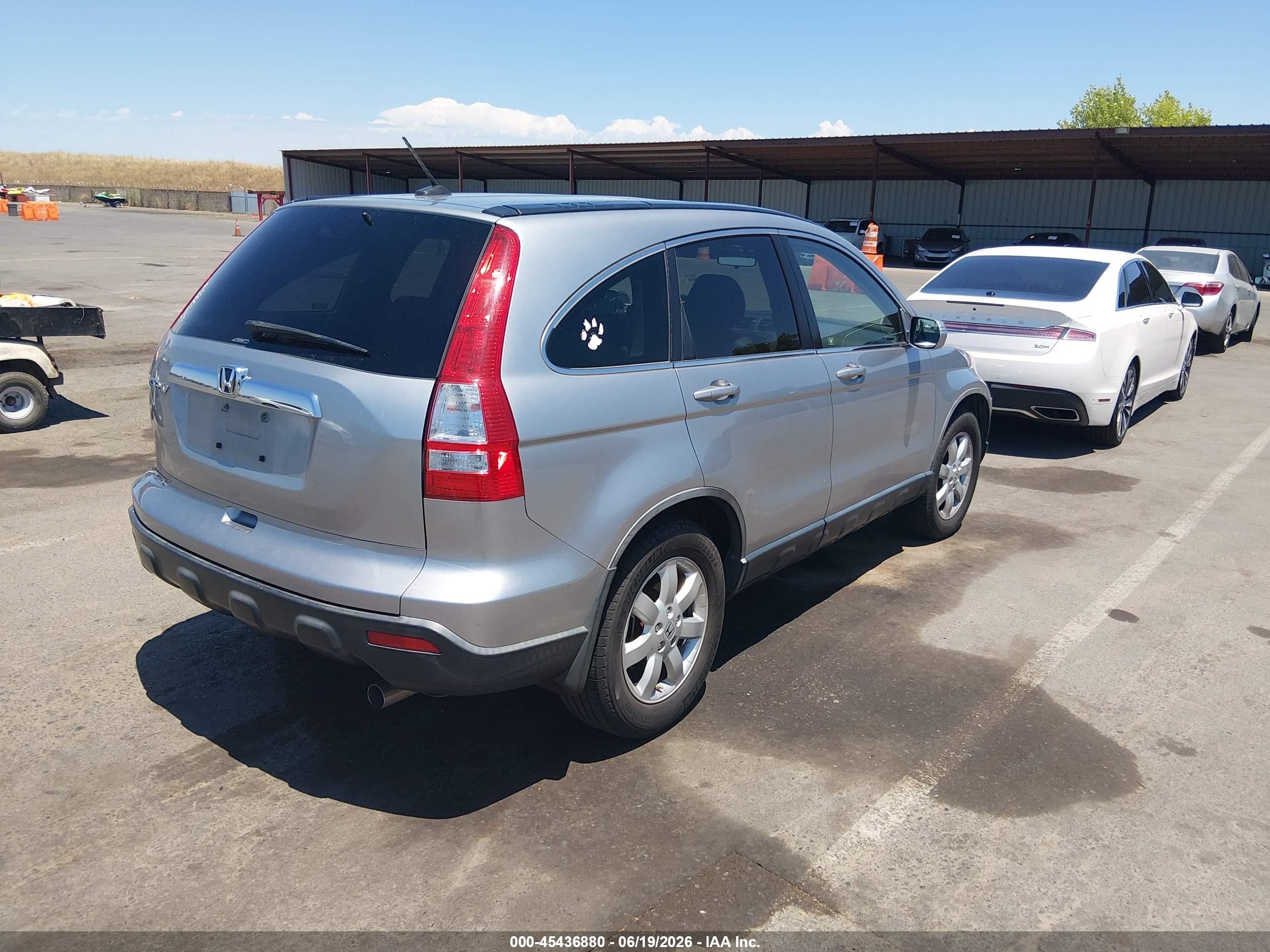 2008 Honda Cr-v Ex-l Silver vin: JHLRE487X8C039936