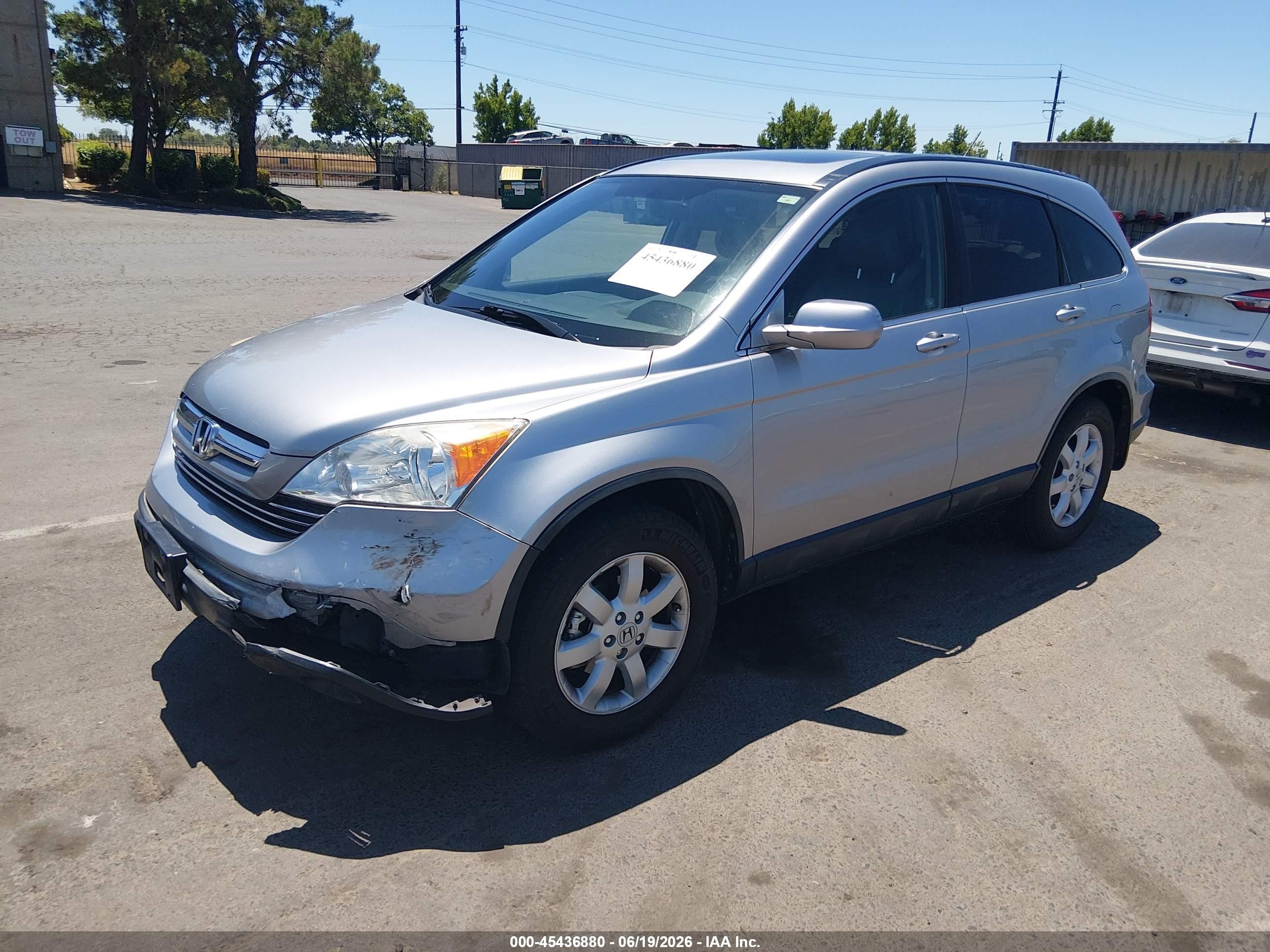 2008 Honda Cr-v Ex-l Silver vin: JHLRE487X8C039936