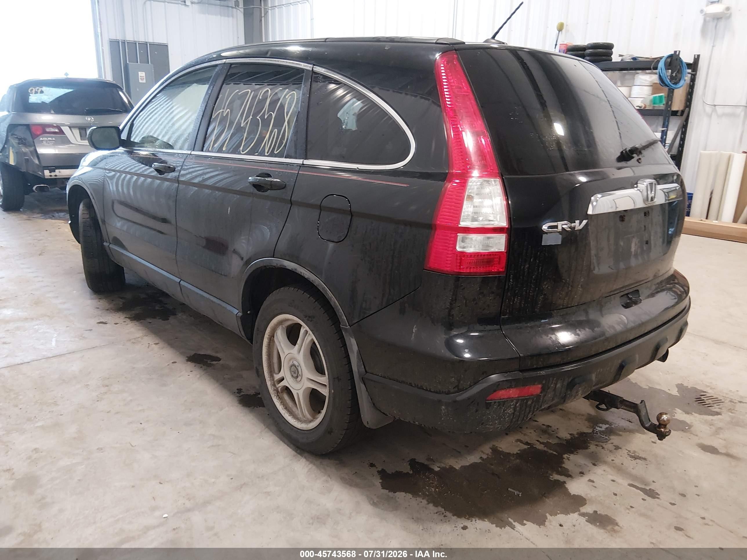 2008 Honda Cr-v Ex-l Black vin: JHLRE487X8C046529