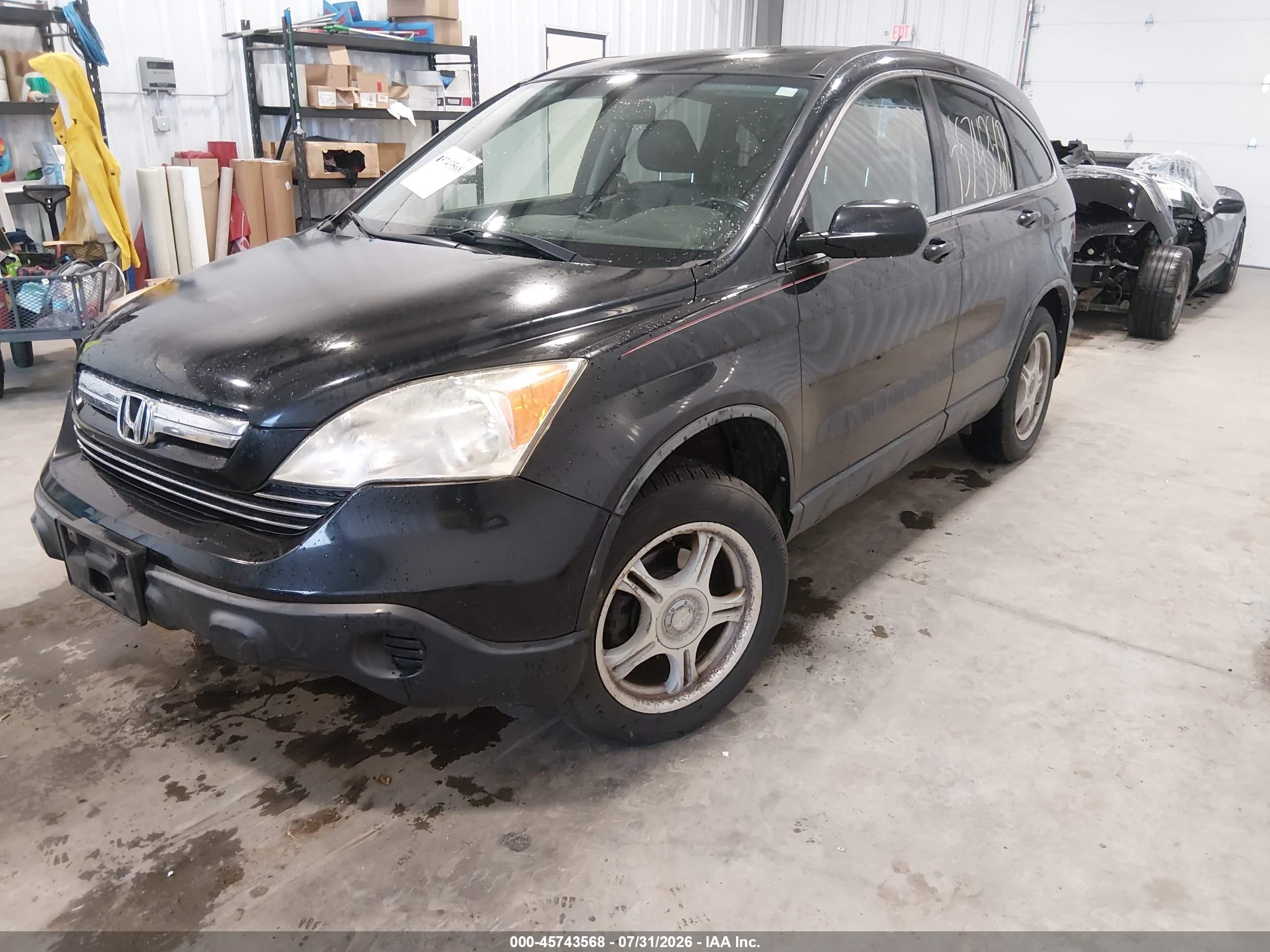 2008 Honda Cr-v Ex-l Black vin: JHLRE487X8C046529