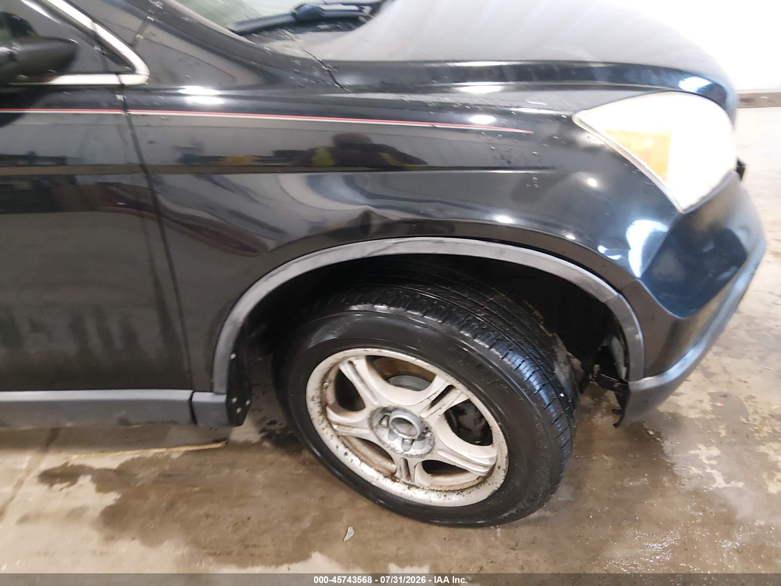 2008 Honda Cr-v Ex-l Black vin: JHLRE487X8C046529