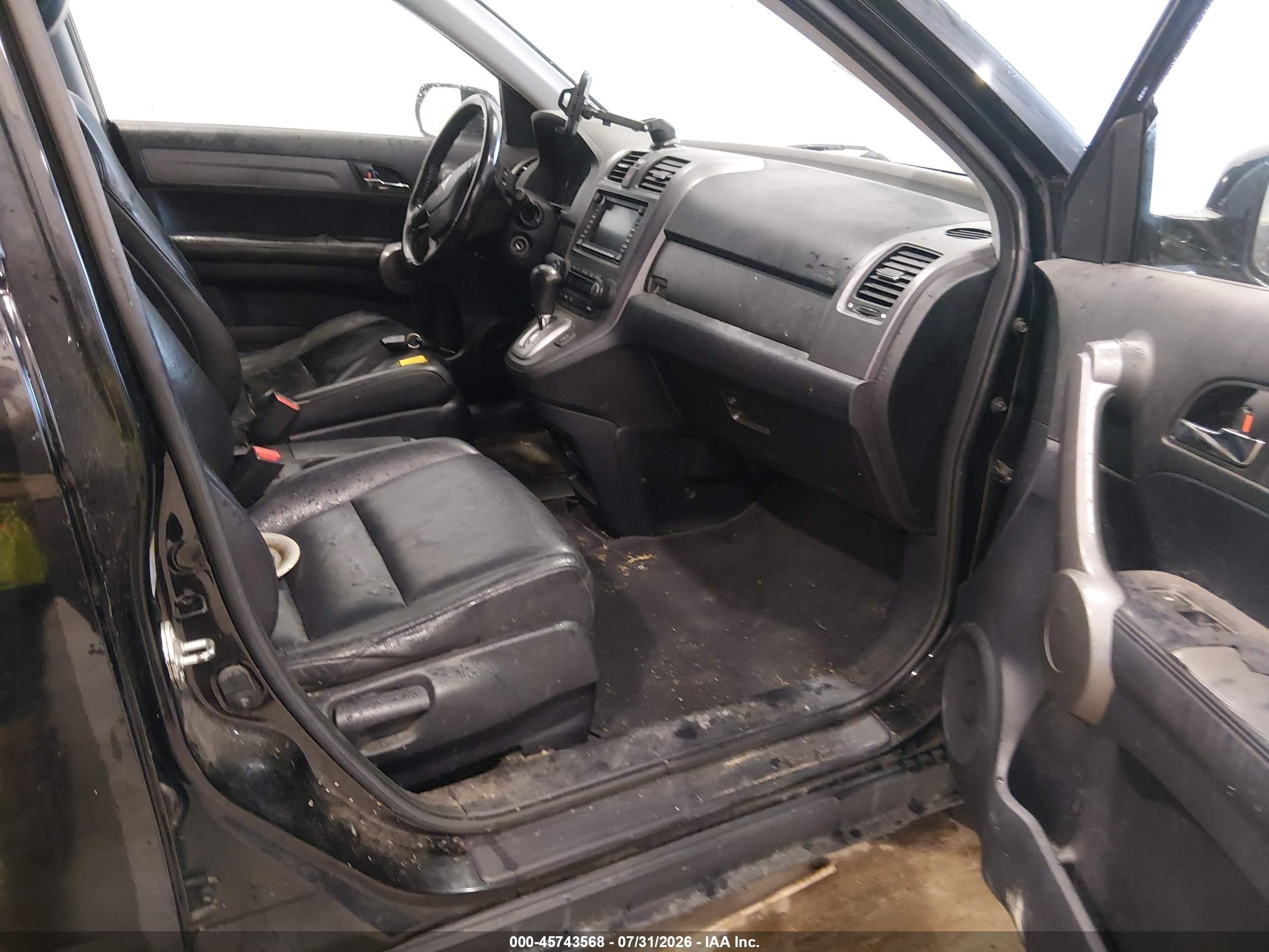 2008 Honda Cr-v Ex-l Black vin: JHLRE487X8C046529