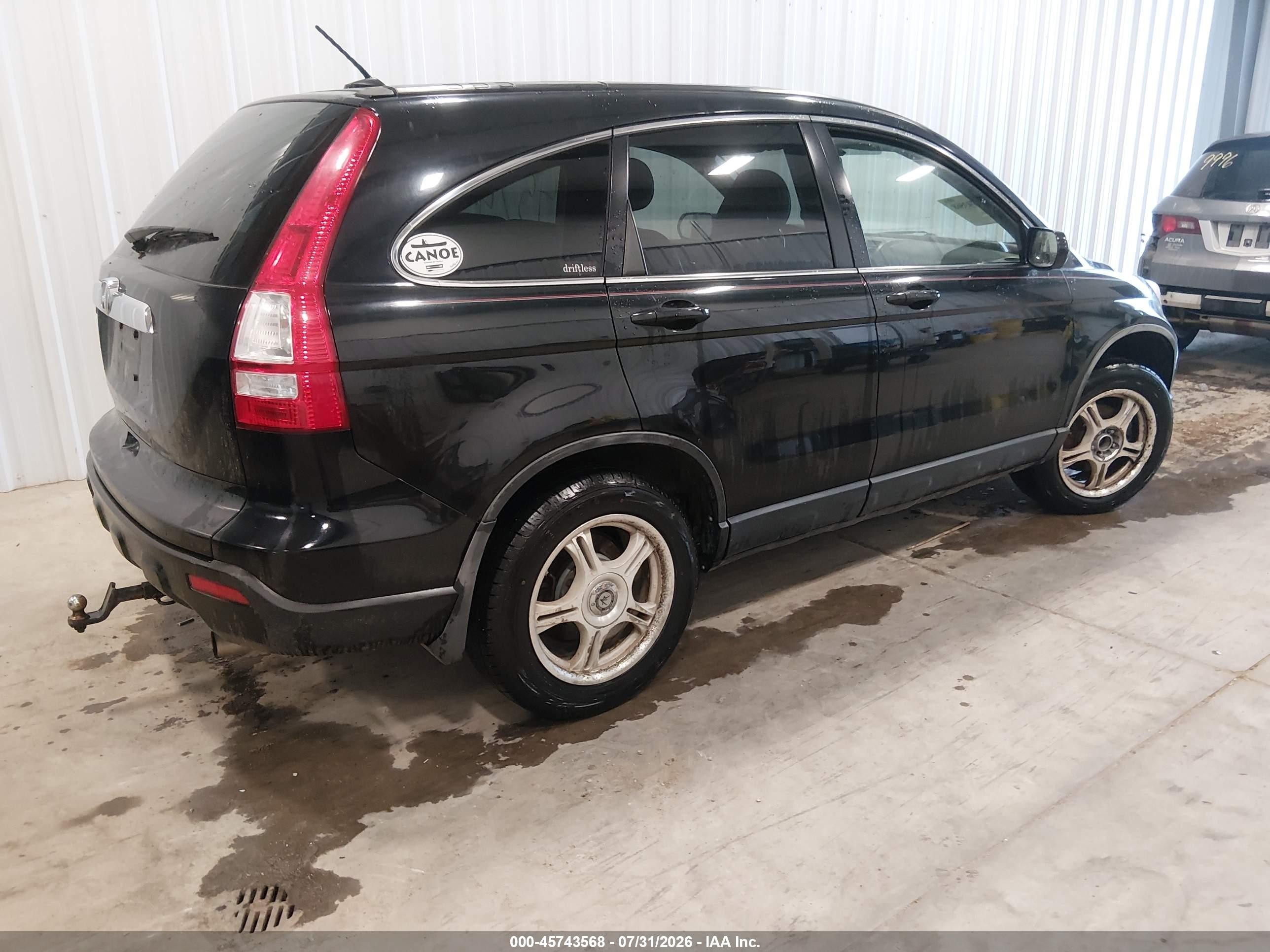 2008 Honda Cr-v Ex-l Black vin: JHLRE487X8C046529
