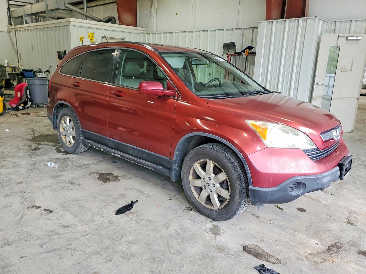 2008 Honda Cr-v Exl Brown vin: JHLRE487X8C056543