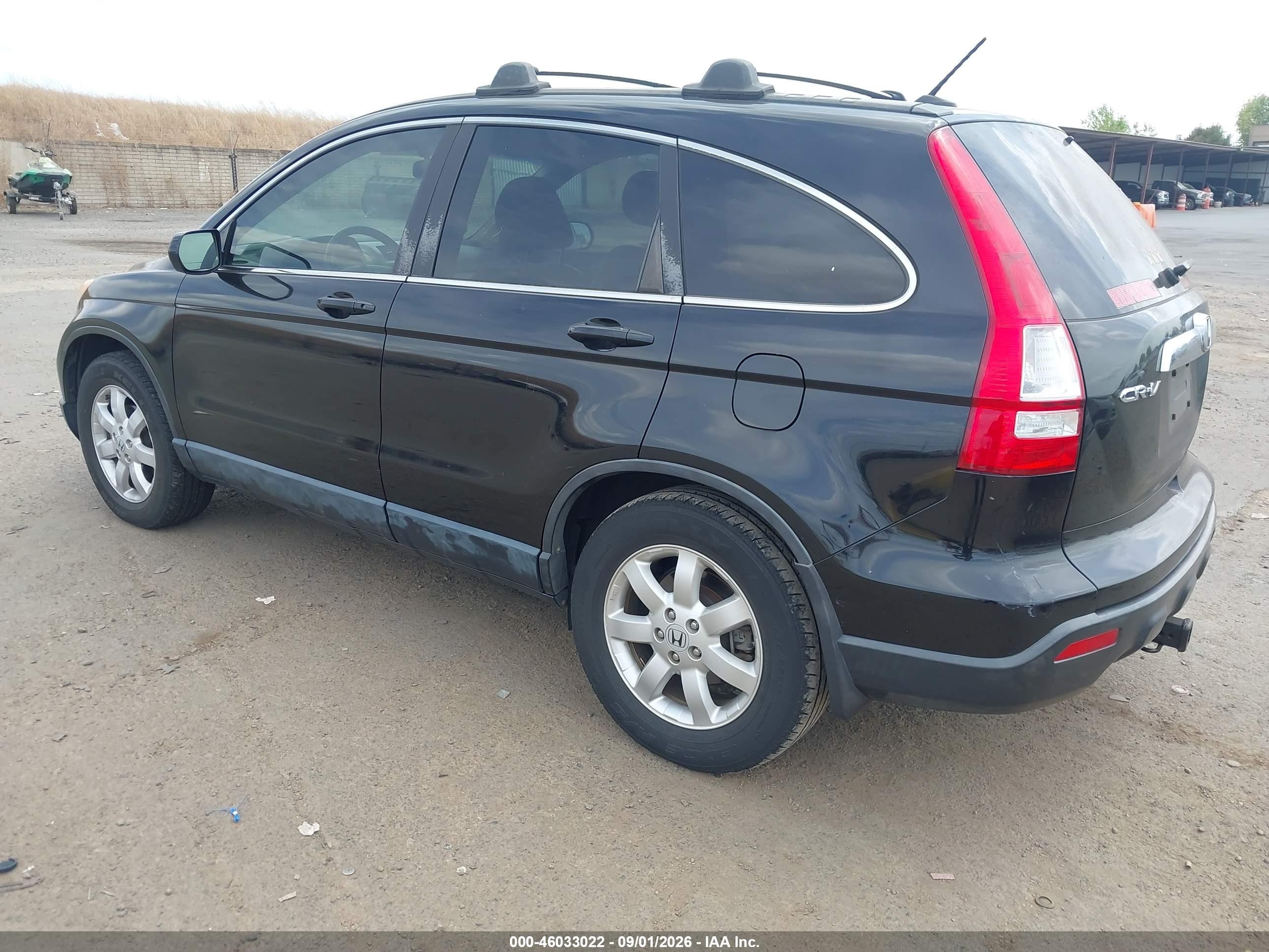 2008 Honda Cr-v Ex-l Black vin: JHLRE487X8C059412