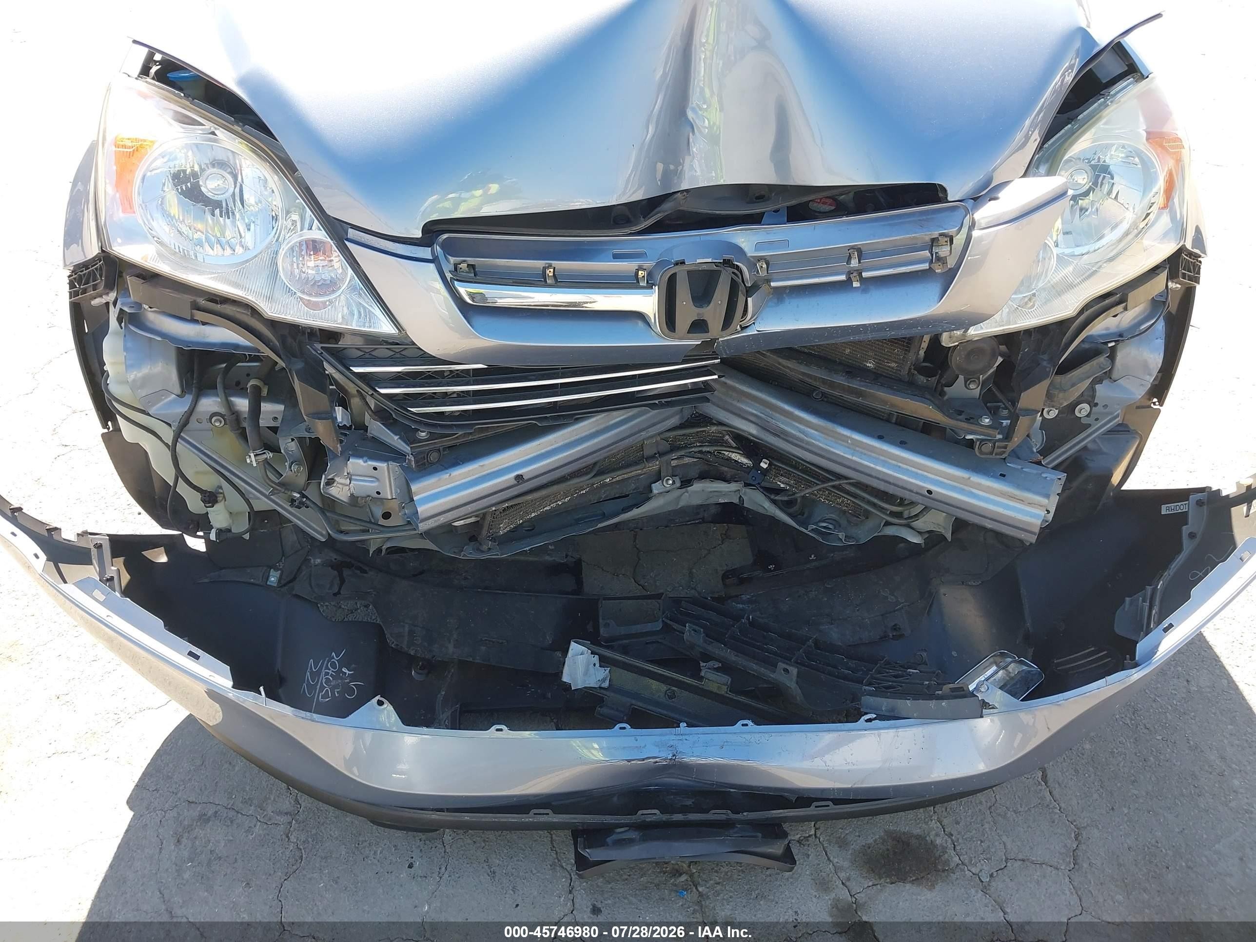2008 Honda Cr-v Ex-l Light Blue vin: JHLRE487X8C062780